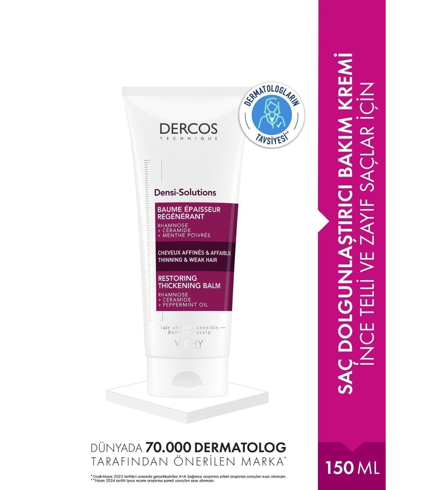 Vichy Densi-Solutions Plumping and Densifying Cream for Thin Weak Hair 150 ML DEMBA4988