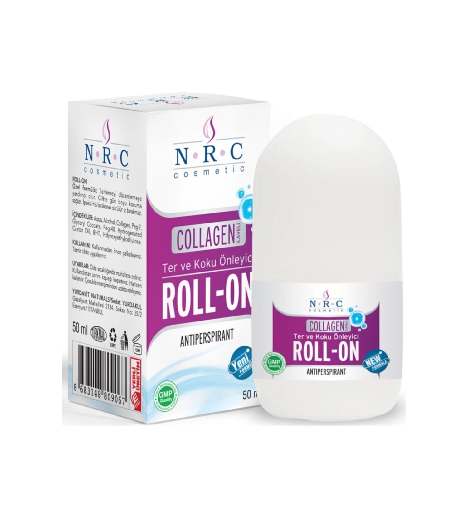Sweat and Odor Preventing Collagen Added Antiperspirant Roll-on 50 Ml -roll-on
