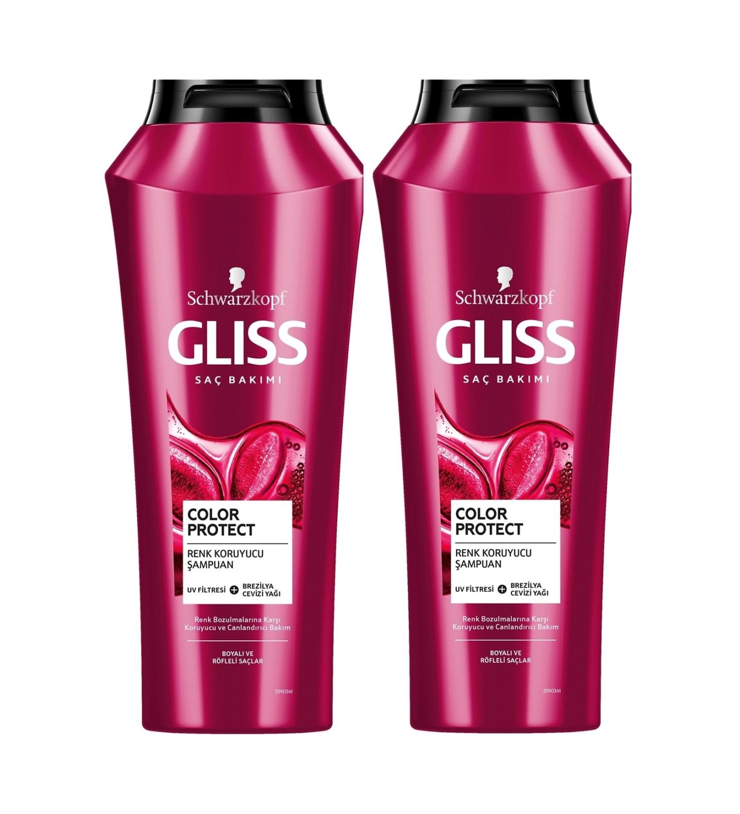 Gliss Color Protect Color Protecting and Revitalizing Shampoo 500 ML 2-Pack