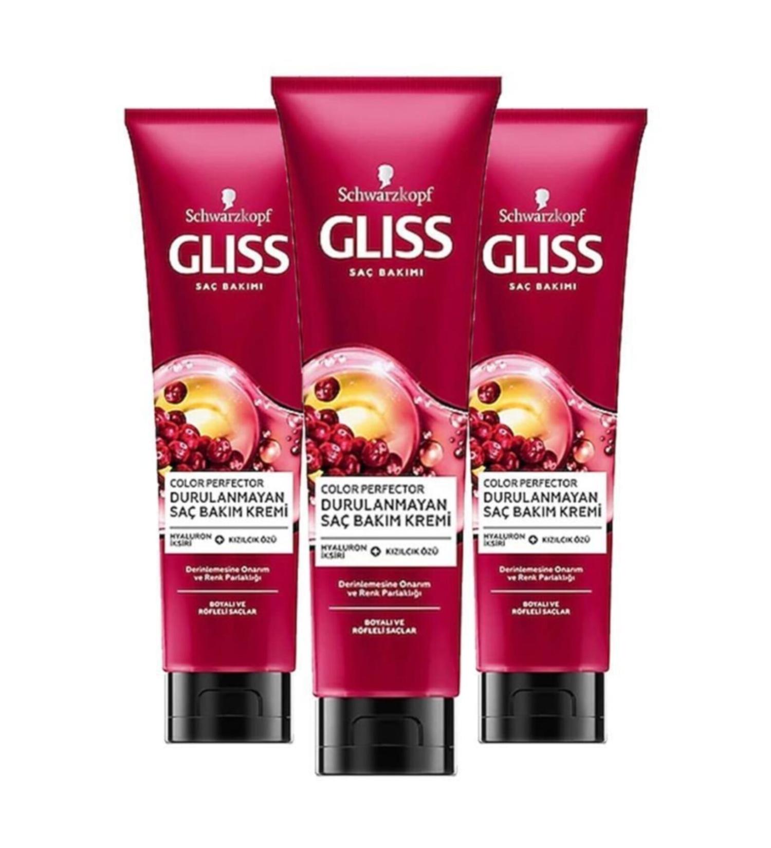 Gliss Color Perfector Leave-In Conditioner 150ml X3