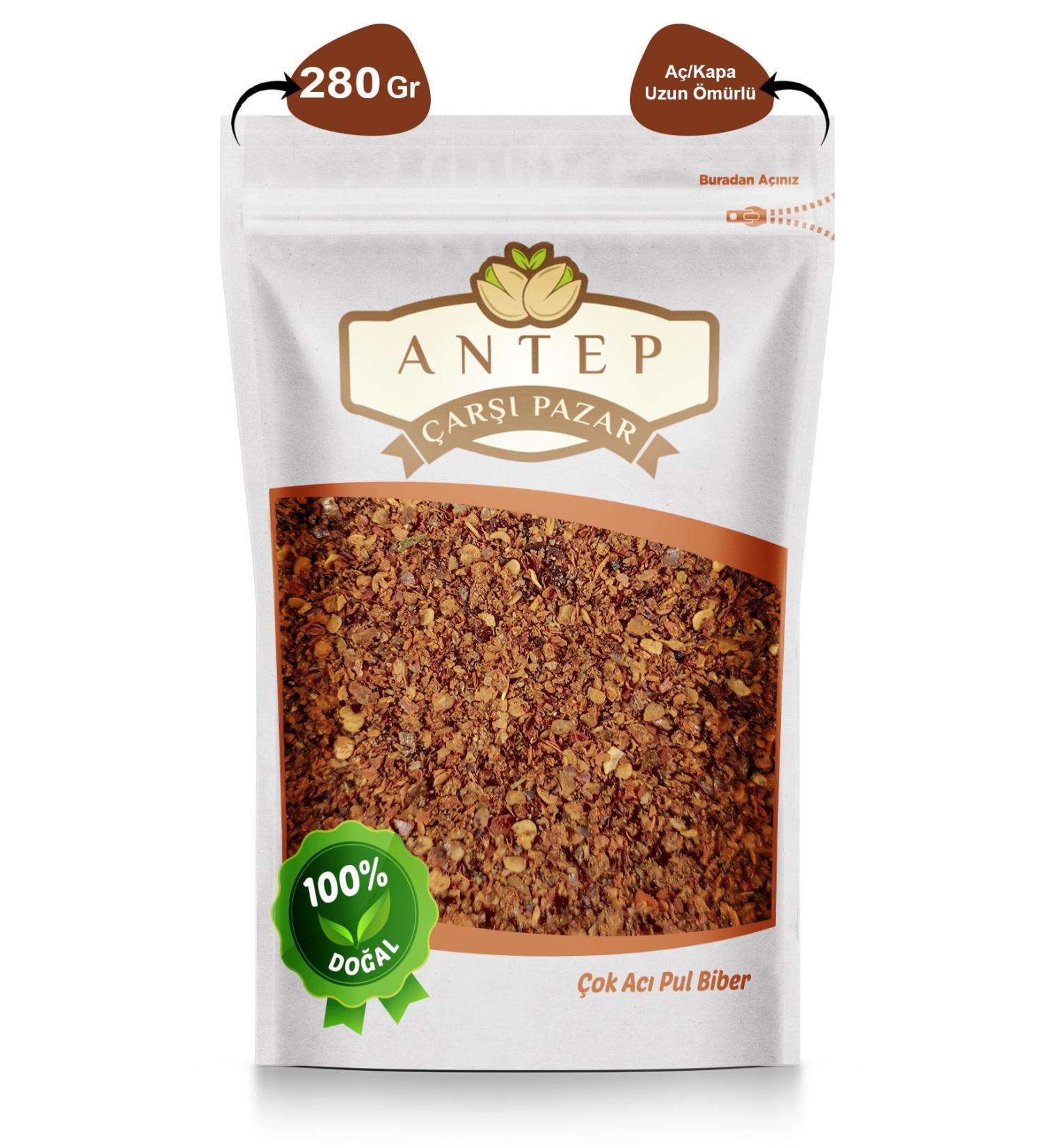 Antep Bazaar Red Pepper Flakes Very Hot | 280 Gr.