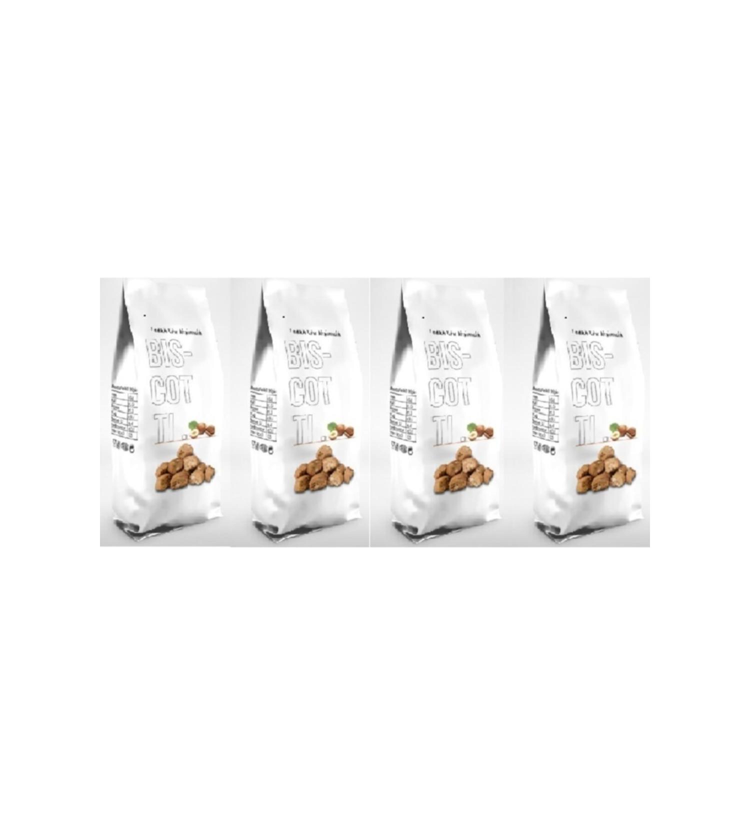 BOREKEV Biscotti Hazelnut 125 Gr.(4-PIECE PACK)(4 125 GR. 500 GR.)