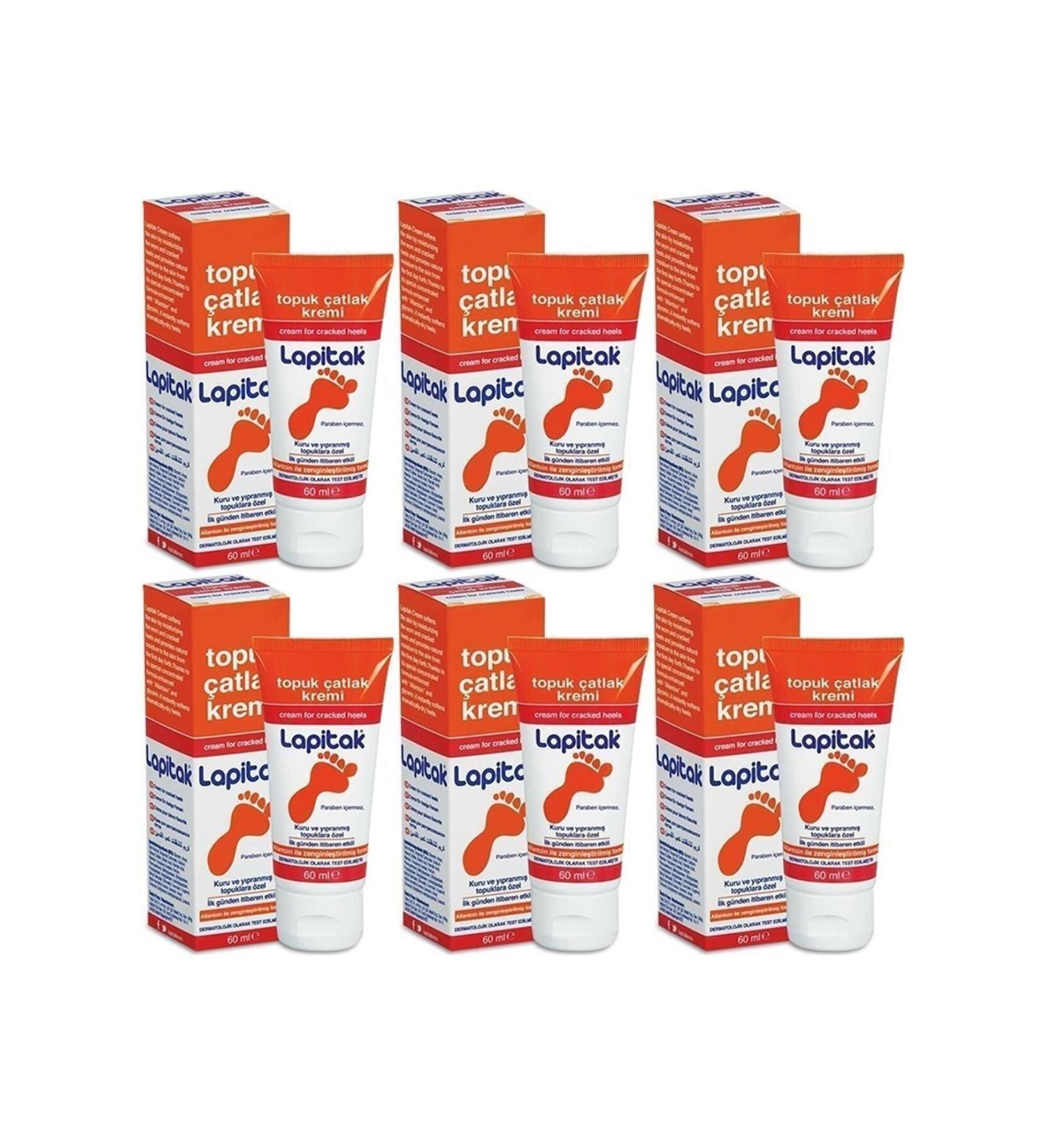 Lapitak Heel Crack Care Cream 60 Ml 6 Pieces