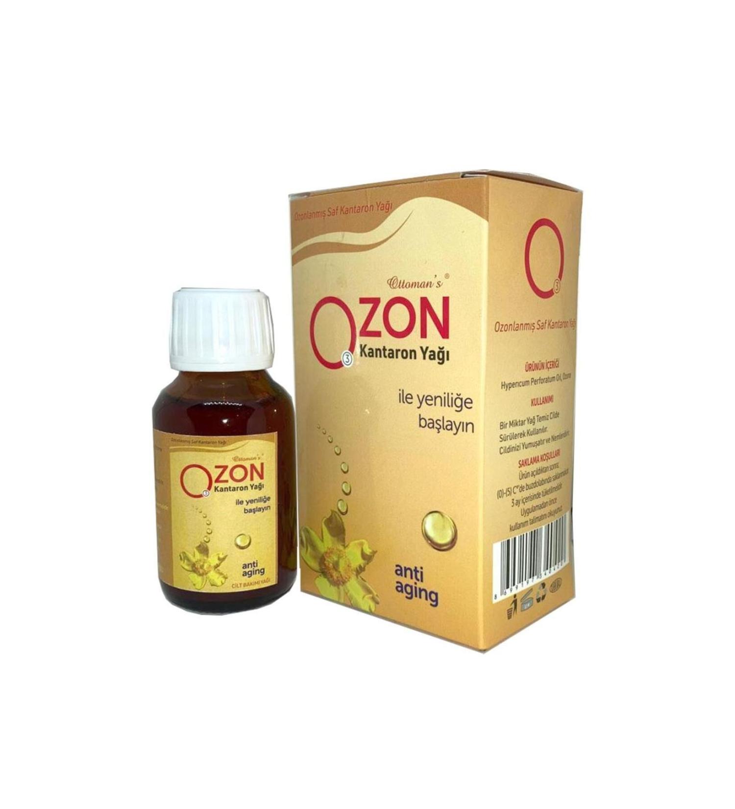 Ottoman's Ottomans Ozonated Natural Pure St. John's Wort Oil O3 Anti Aging 50ml - Buy Online on GoSupps.com