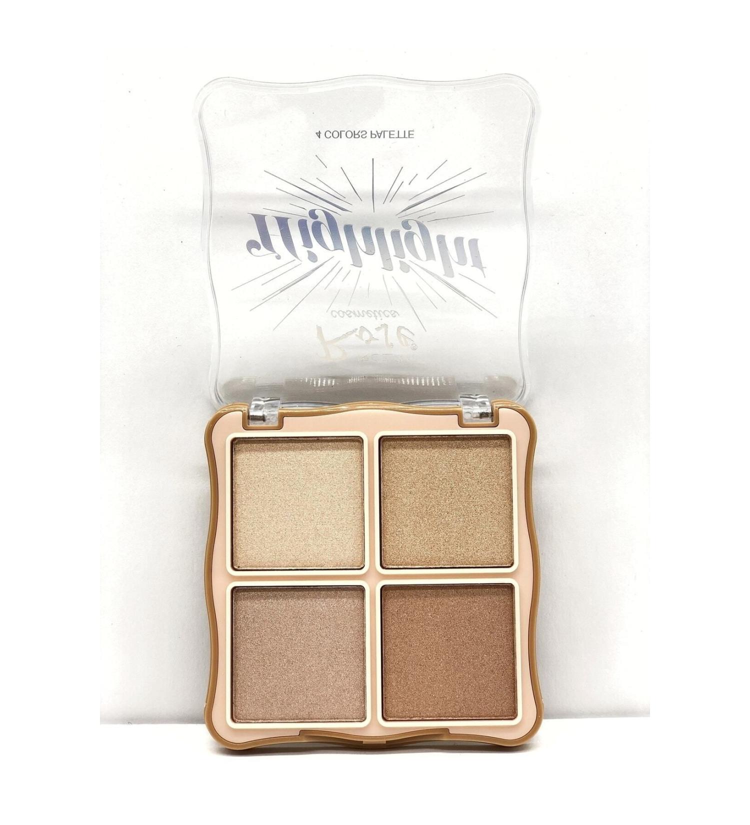 Roesia Rose Cosmetics Rose Highlight V Face 4-Color Highlighter - 4 Colors Highlighter Palette No:2