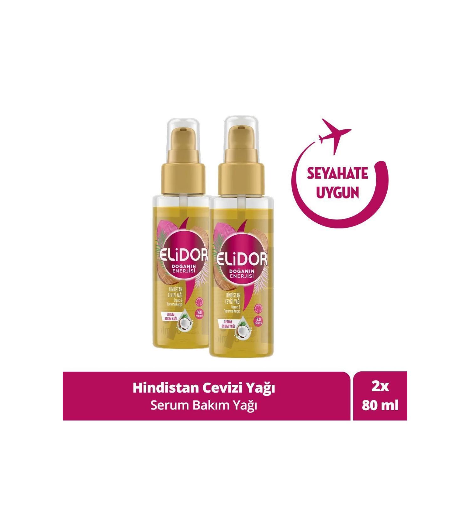 Elidor Nature's Energy Serum Hair Care Oil Coconut Oil 80 ml X2 Pieces - Buy Online on GoSupps.com