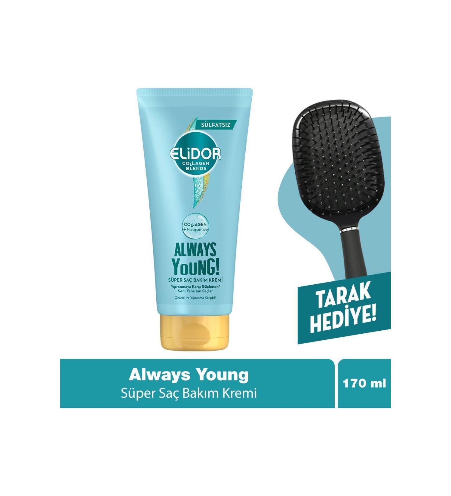 Elidor Collagen Blends Sulfate-Free Super Hair Care Cream Always Young Repairing Anti-Damage 170 ml - Buy Online on GoSupps.com