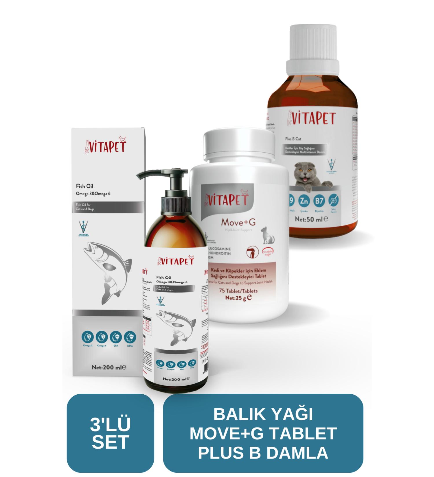V TAPET 3 Piece Set Fish Oil Moveg Plusb - Buy Online on GoSupps.com