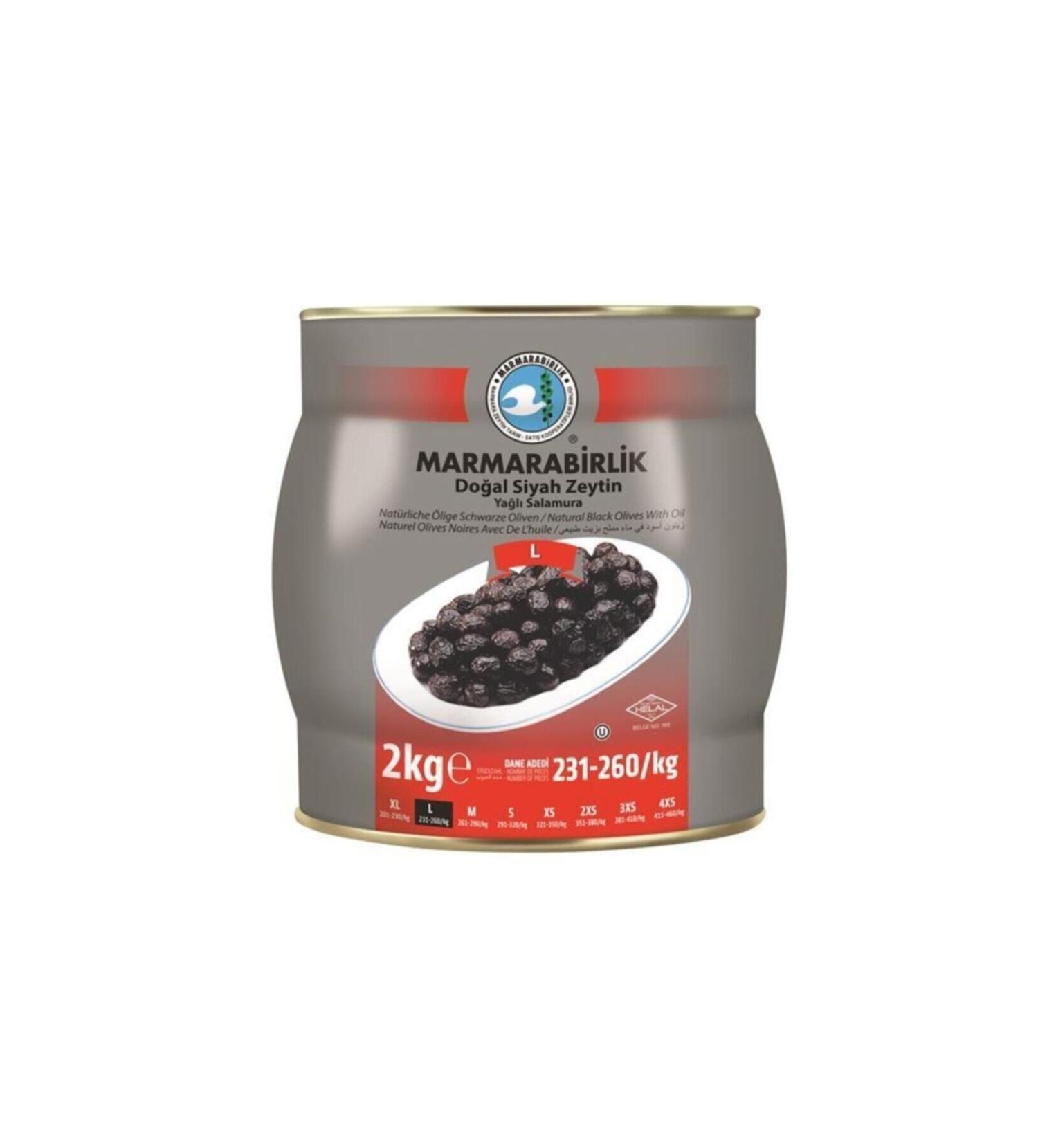 Marmarabirlik Marmara Birlik Hyper Oily Brine 2 Kg Tin (231-260) (l)