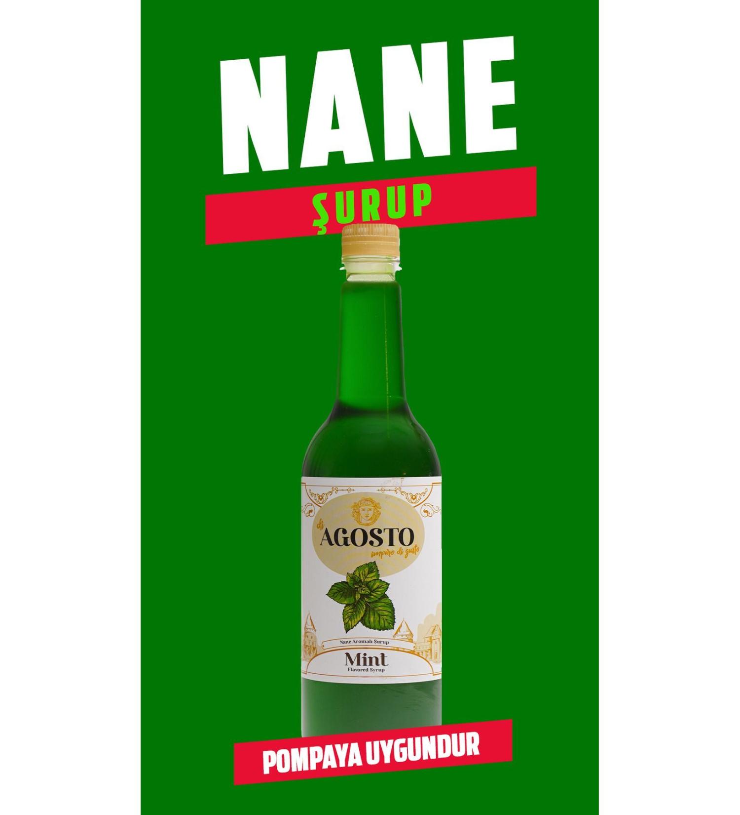 AGOSTO 6 X 750 ml Mint Flavored Syrup