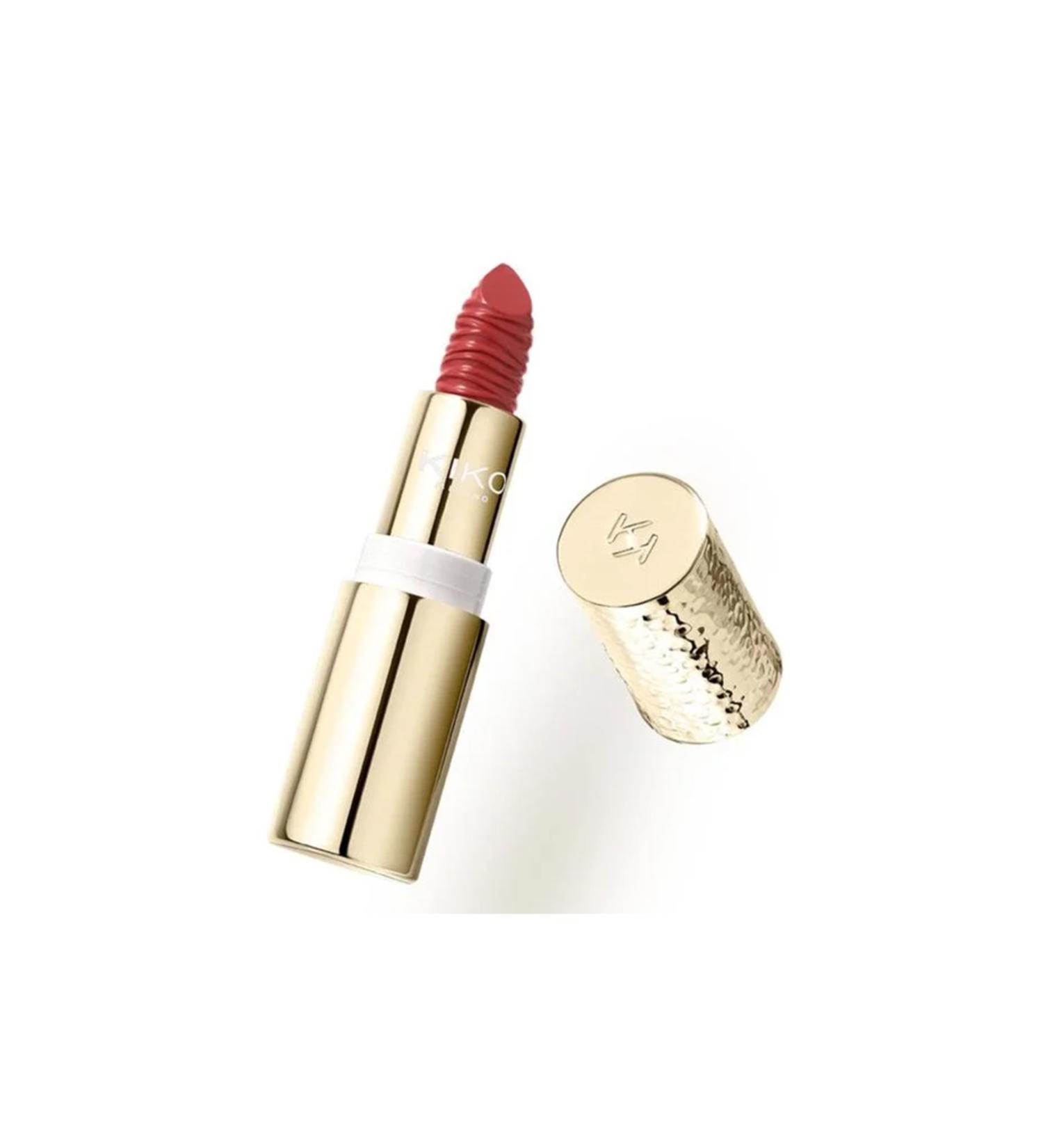KIKO GOLD REFLECTIONS GLEAM & CARE LIPSTICK - Creamy Nourishing Lipstick with SPF 30