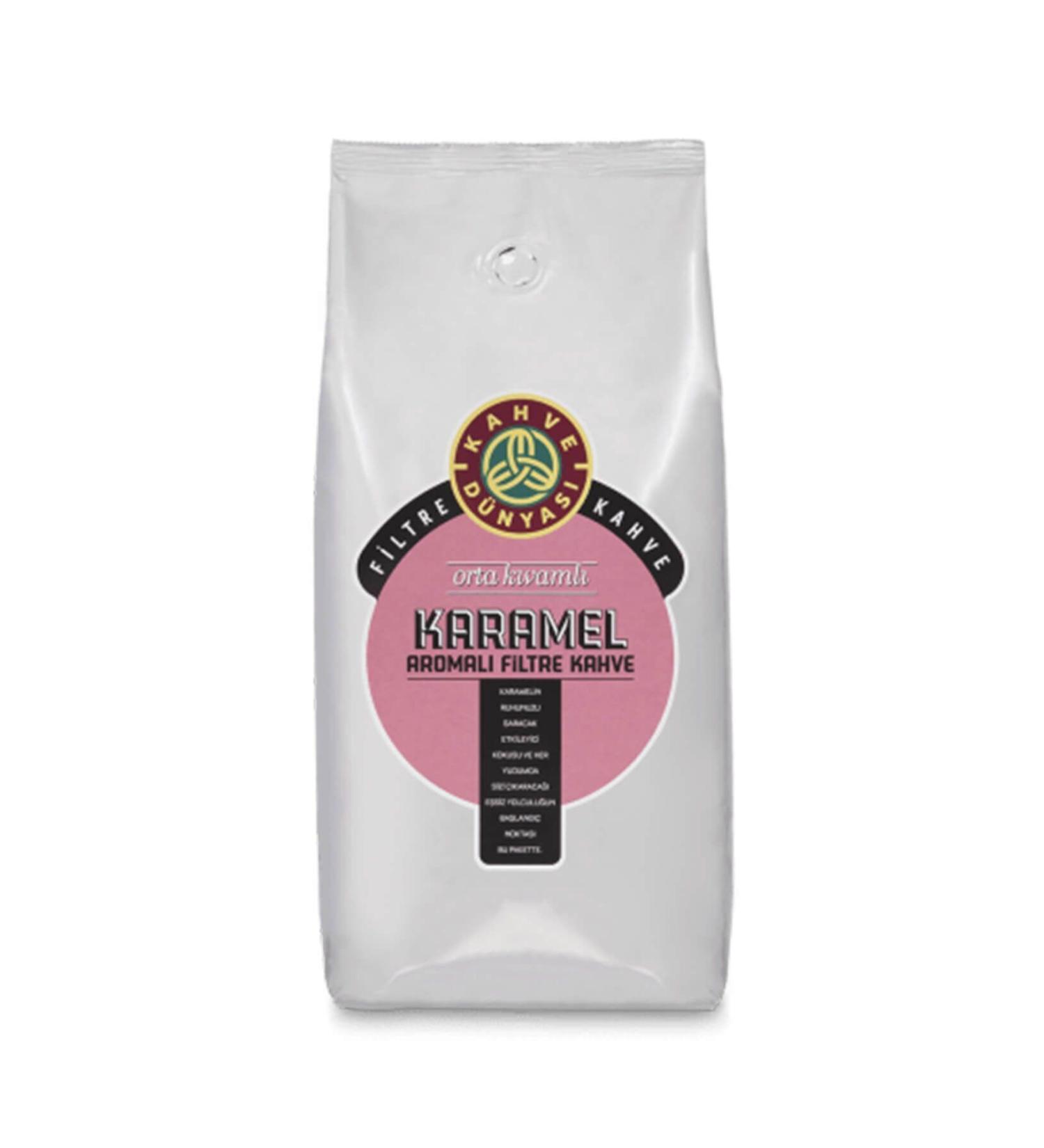 Kahve D nyas Caramel Flavored Filter Coffee Beans 1 kg