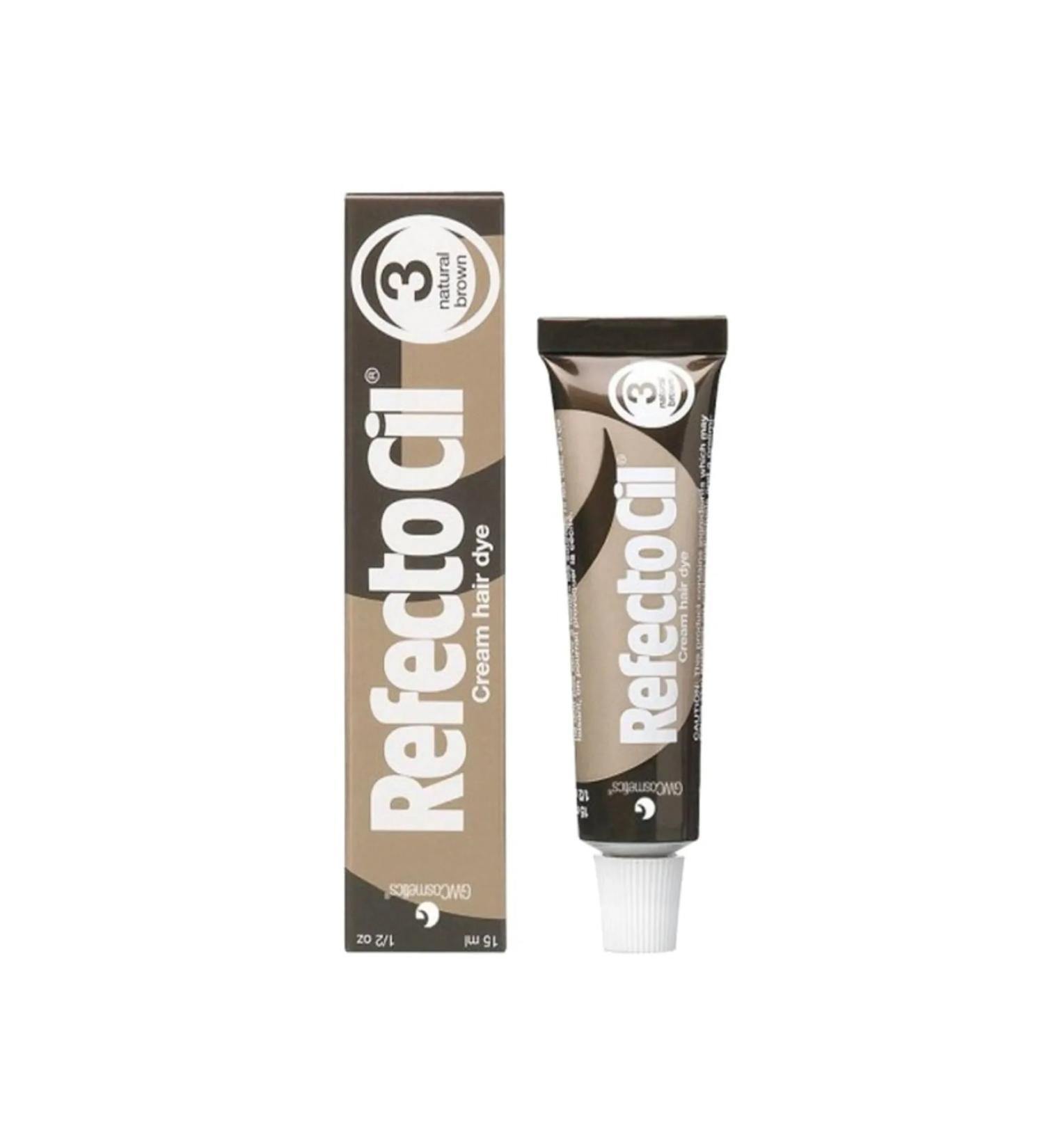 Refectocil Eyebrow and Eyelash Dye for Covering Whites No:3 Dark Brown 15 ML DEMBA5023 - Buy Online on GoSupps.com