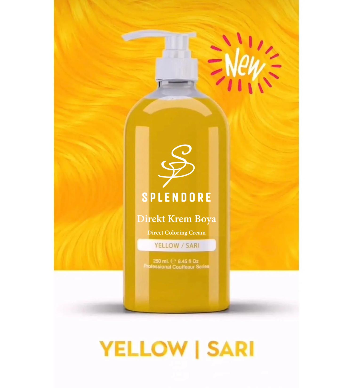 Splendore Yellow Ammonia Free Color Hair Dye 250ML