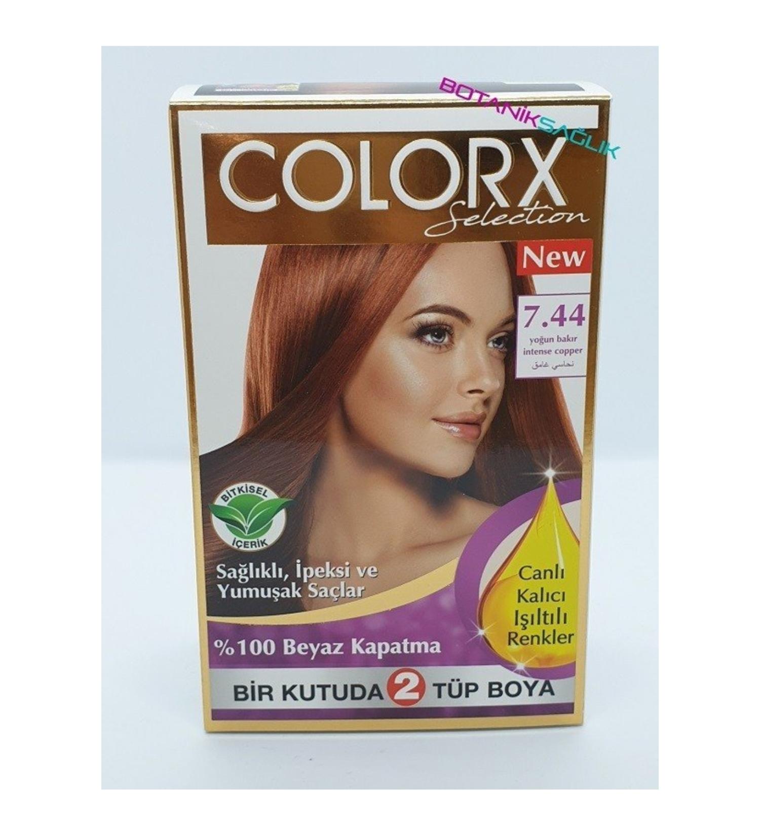 COLORX Hair Dye Double Intense Copper 7.44