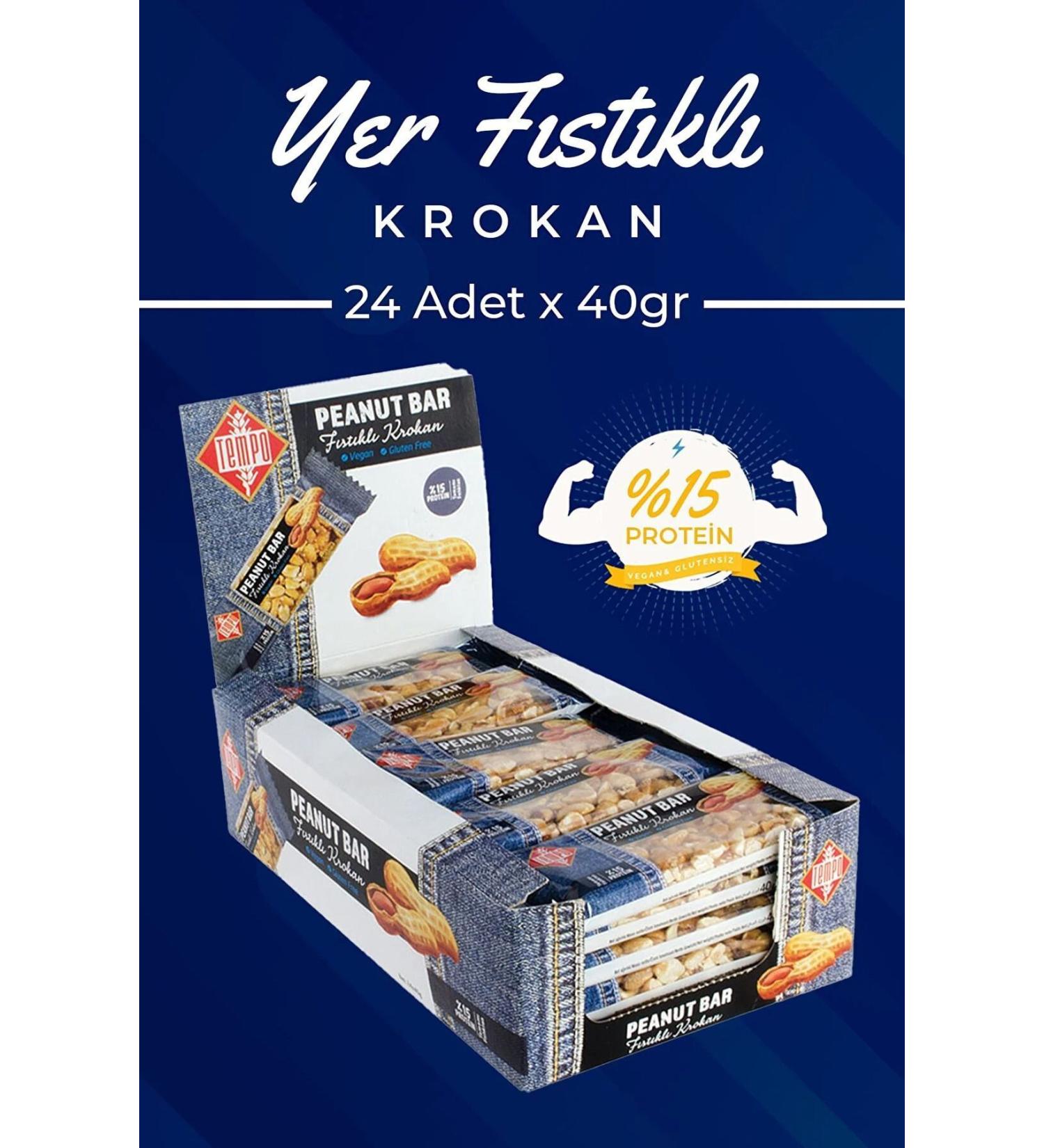 Tempo Confectionery Peanut Croquant 40gr 24 Piece Box