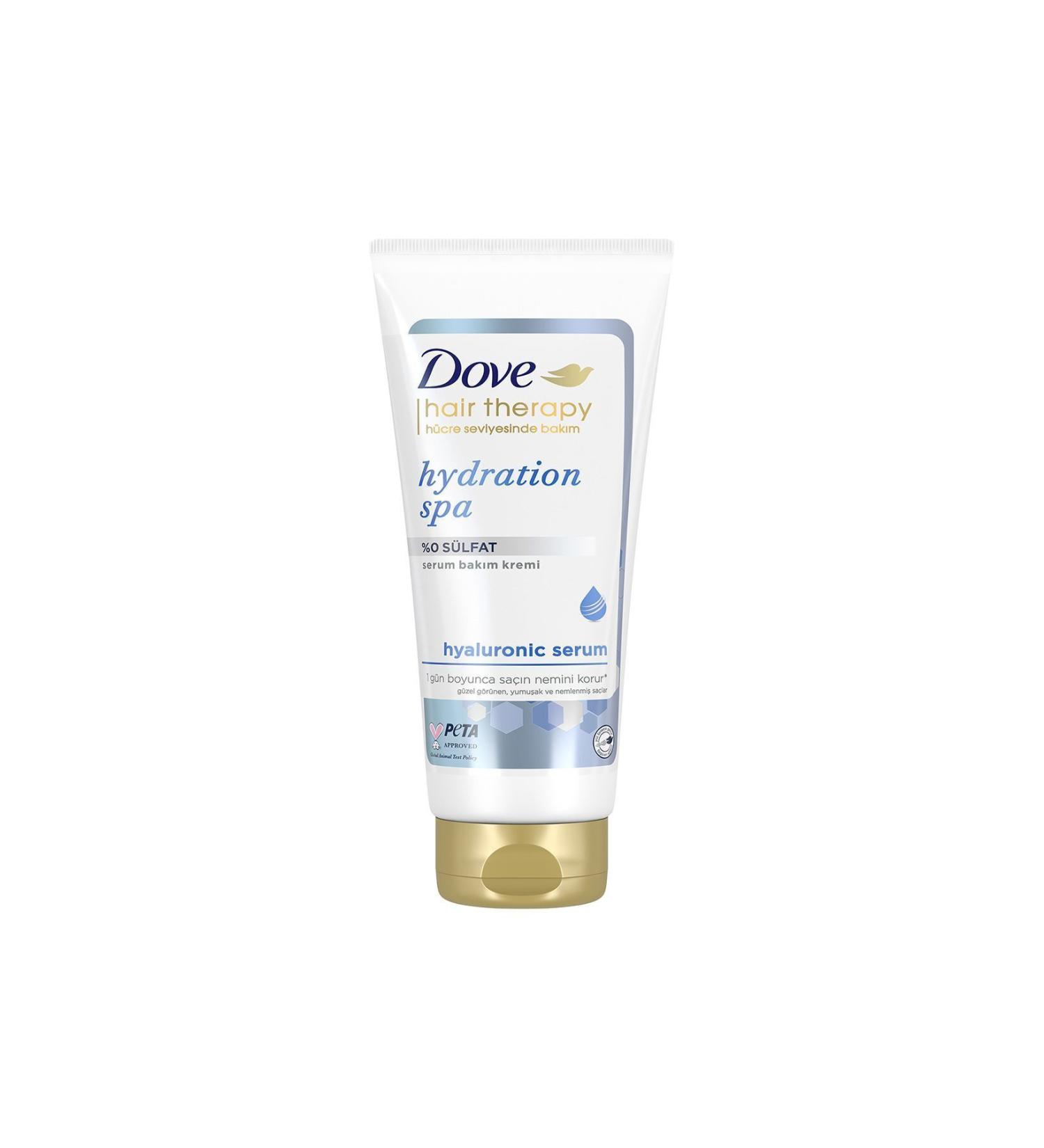 Dove Hair Therapy Sulfate-Free Serum Hair Care Conditioner Hydration Spa Moisturizer 170 ml - Buy Online on GoSupps.com