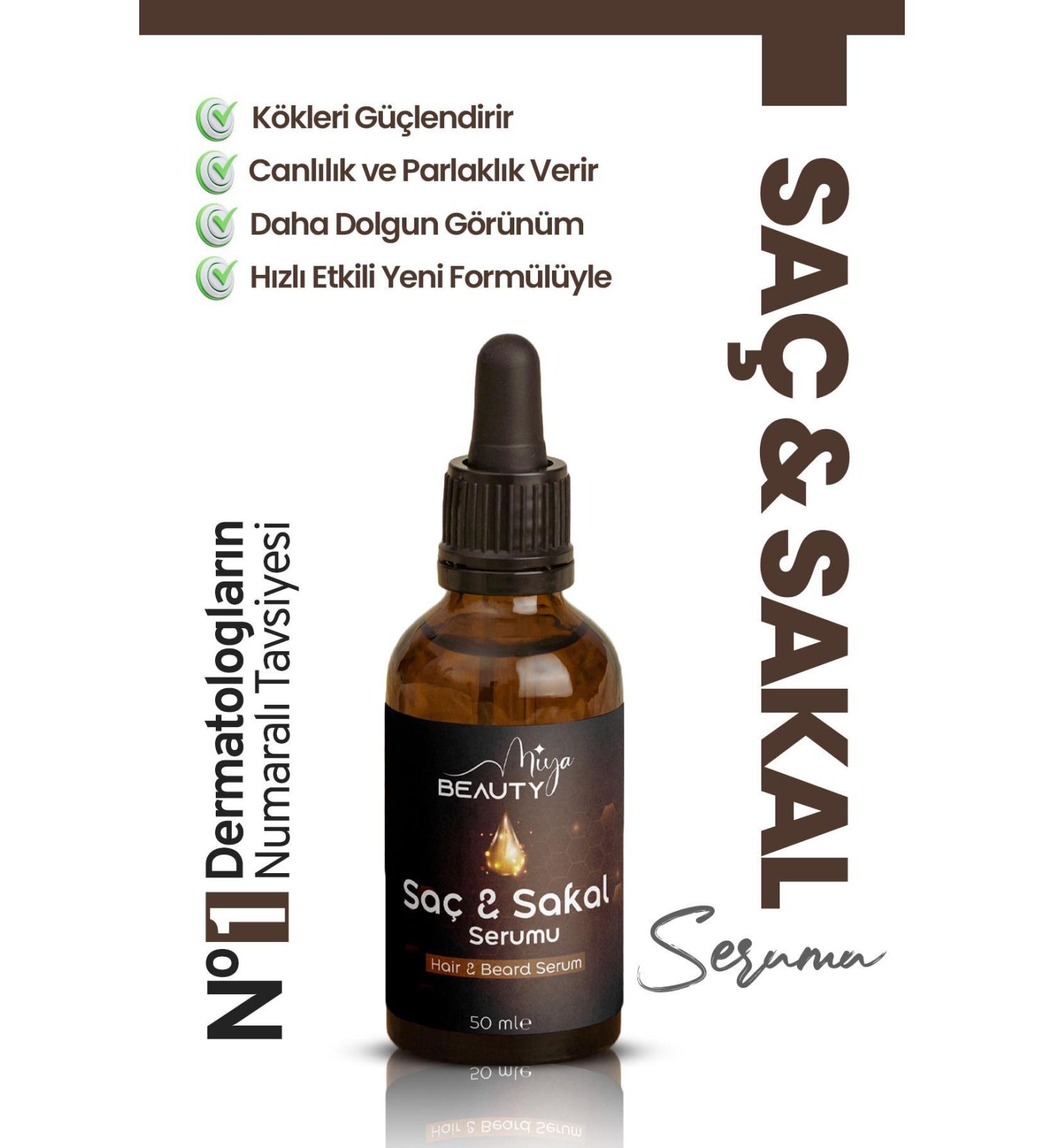 Miya Beauty Hair Serum 30 ml for sparse beard and beardlessness. - Buy Online on GoSupps.com