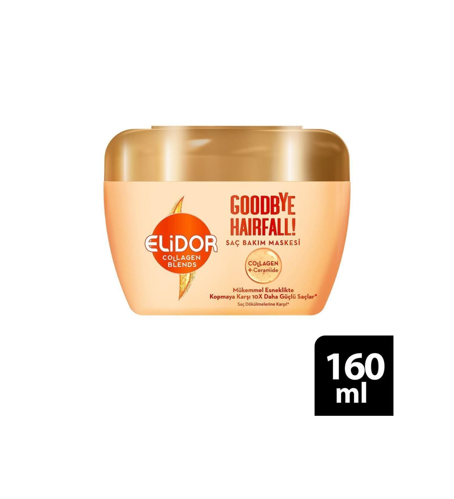 Elidor Collagen Blends Hair Care Mask Goodbye Hairfall Against Hair Loss 160 ml - Buy Online on GoSupps.com