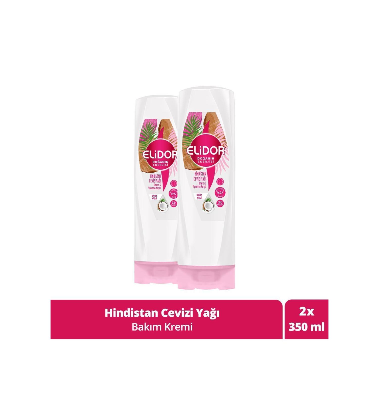 Elidor Nature's Energy Hair Care Cream Coconut Oil 350 ml X2 Pieces - Buy Online on GoSupps.com