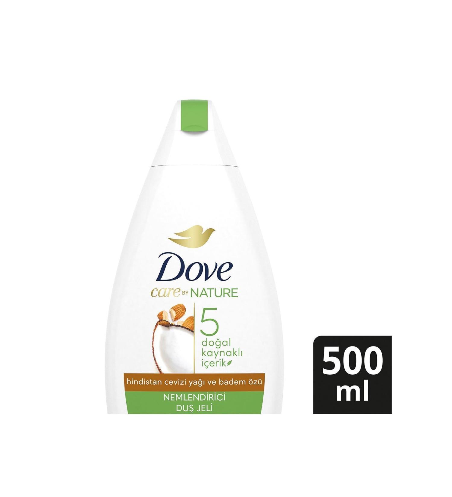 Dove Care By Nature Moisturizing Shower Gel Coconut Oil & Almond Extract Regenerating 500 ml - Buy Online on GoSupps.com