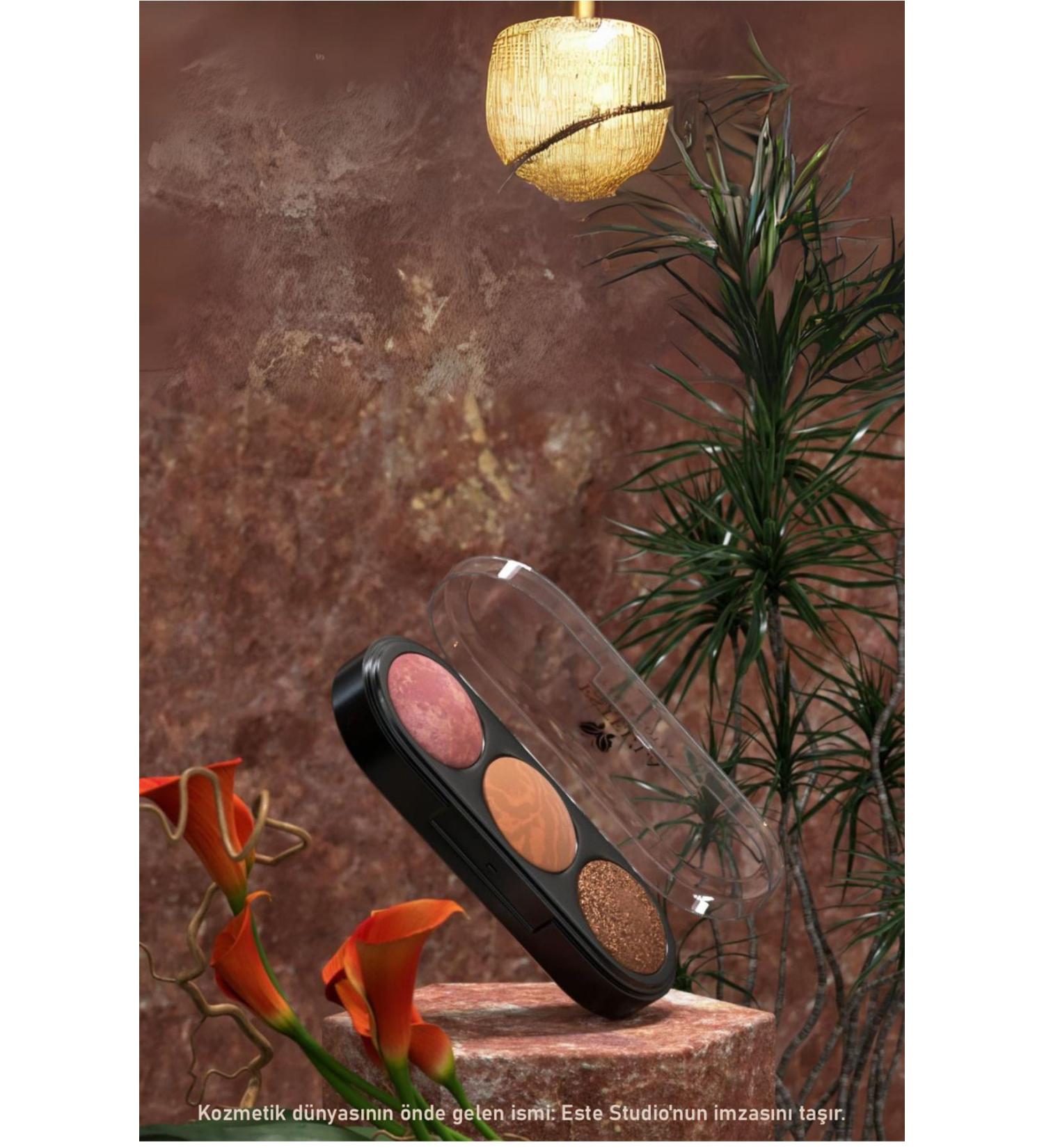 Add Color to Your Estella Beauty: 3-Pack Blush Palette with Terracotta Blush No: 02 - Buy Online on GoSupps.com