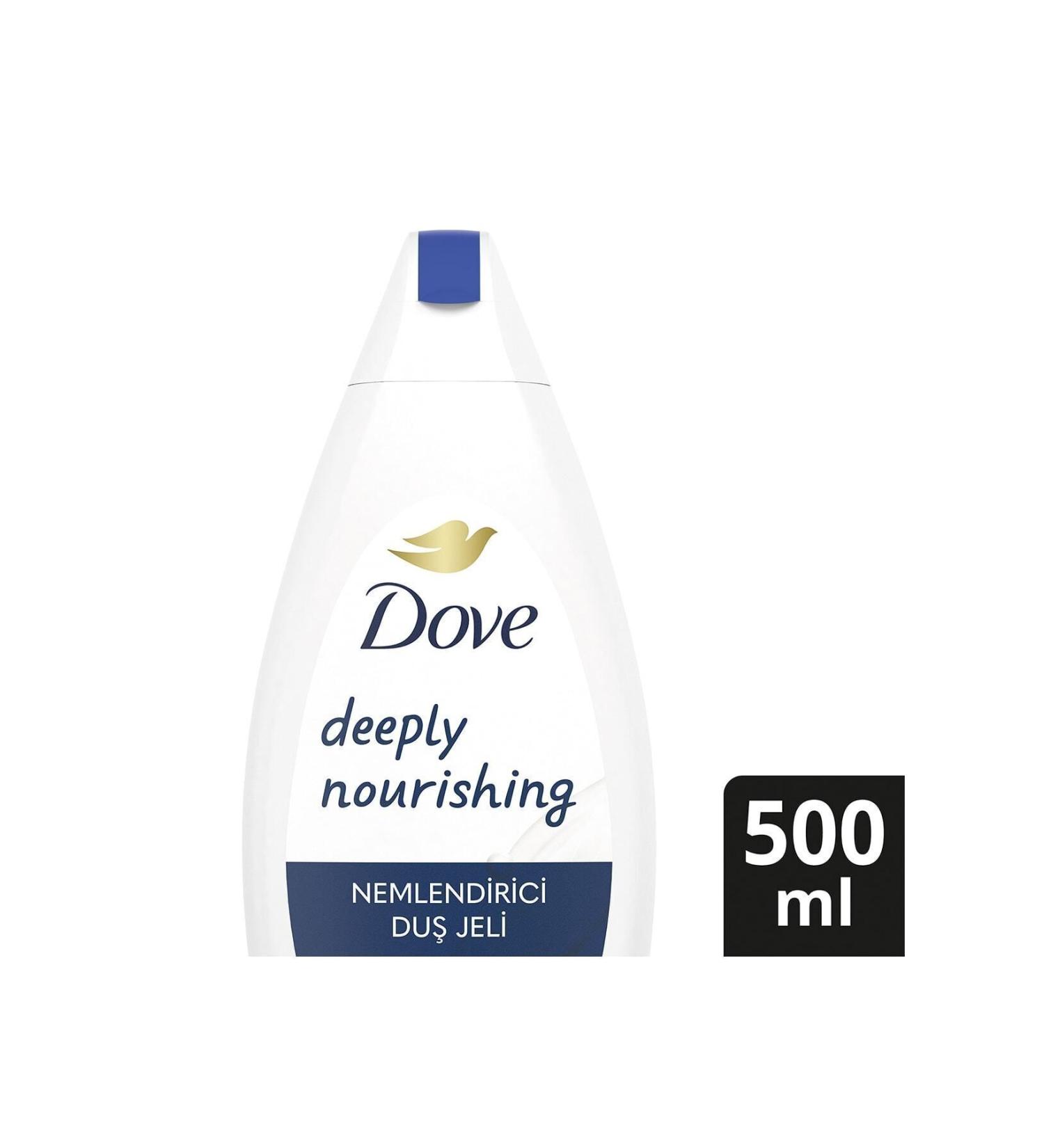 Dove Deeply Nourishing Moisturizing Shower Gel Nourishes Even Very Dry Skin 500 ml - Buy Online on GoSupps.com