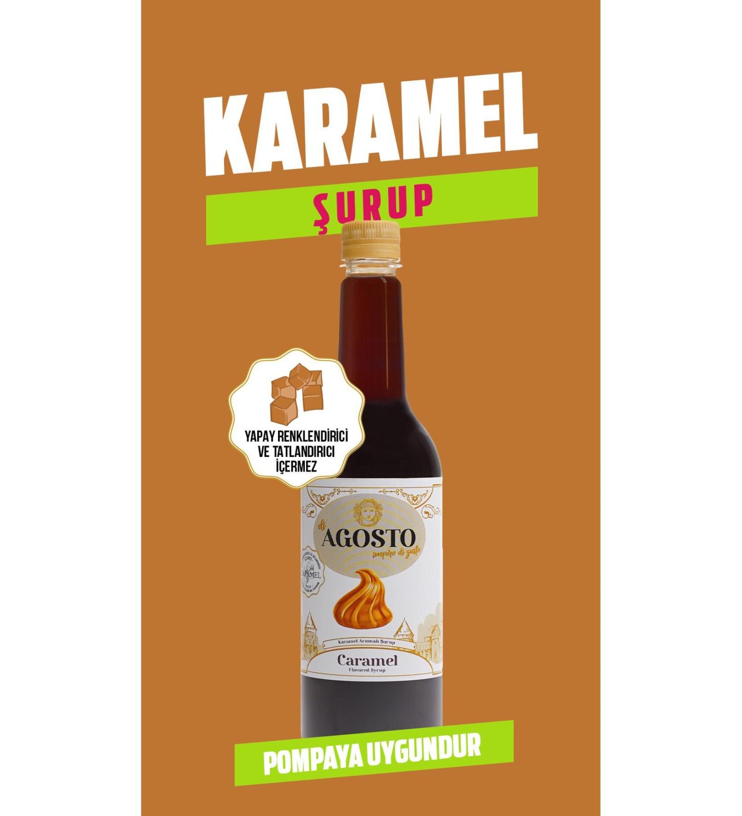 AGOSTO 6 X 750 ml Caramel Flavored Syrup