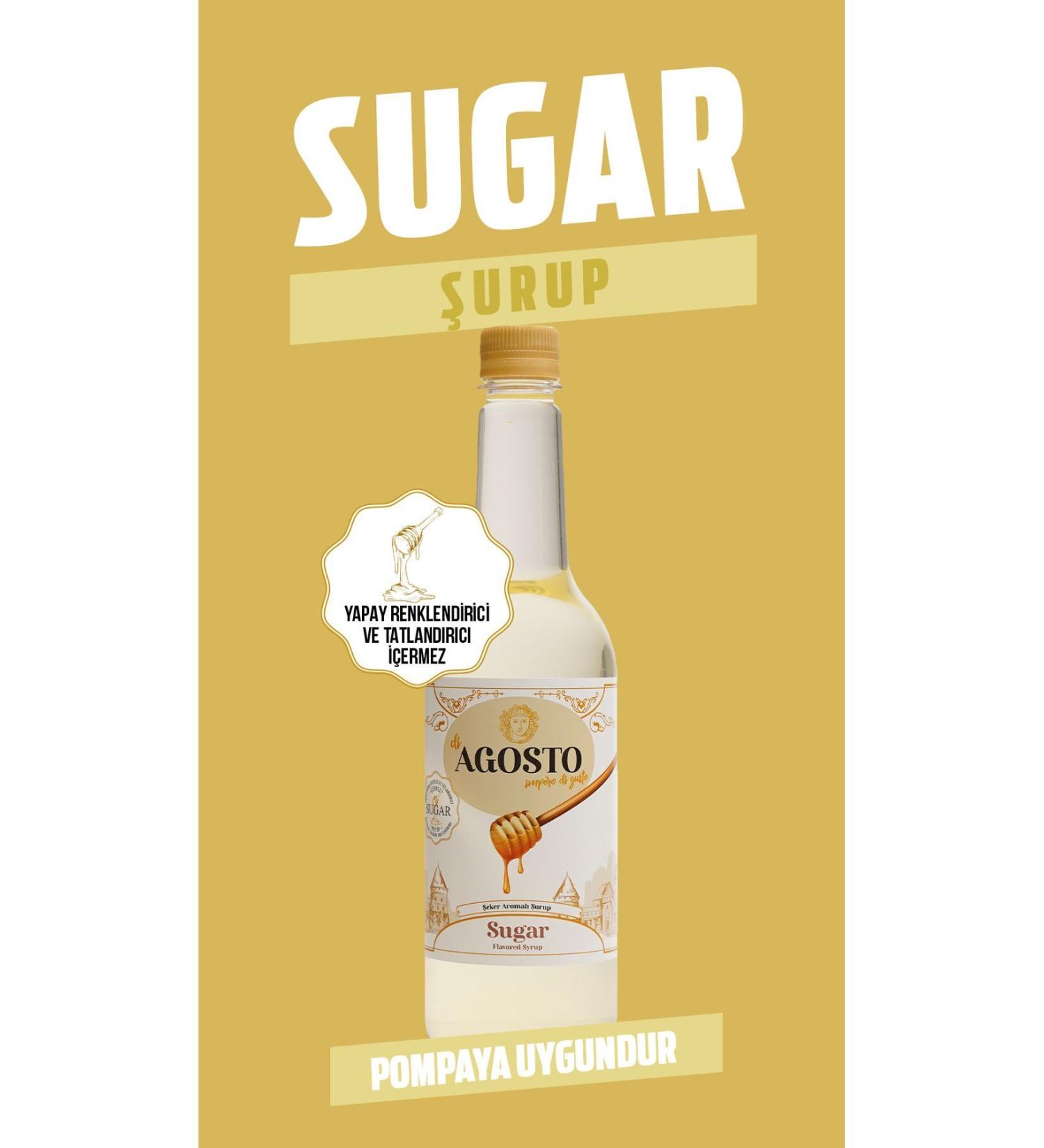 AGOSTO 6 X 750 ml Sugar Flavored Syrup