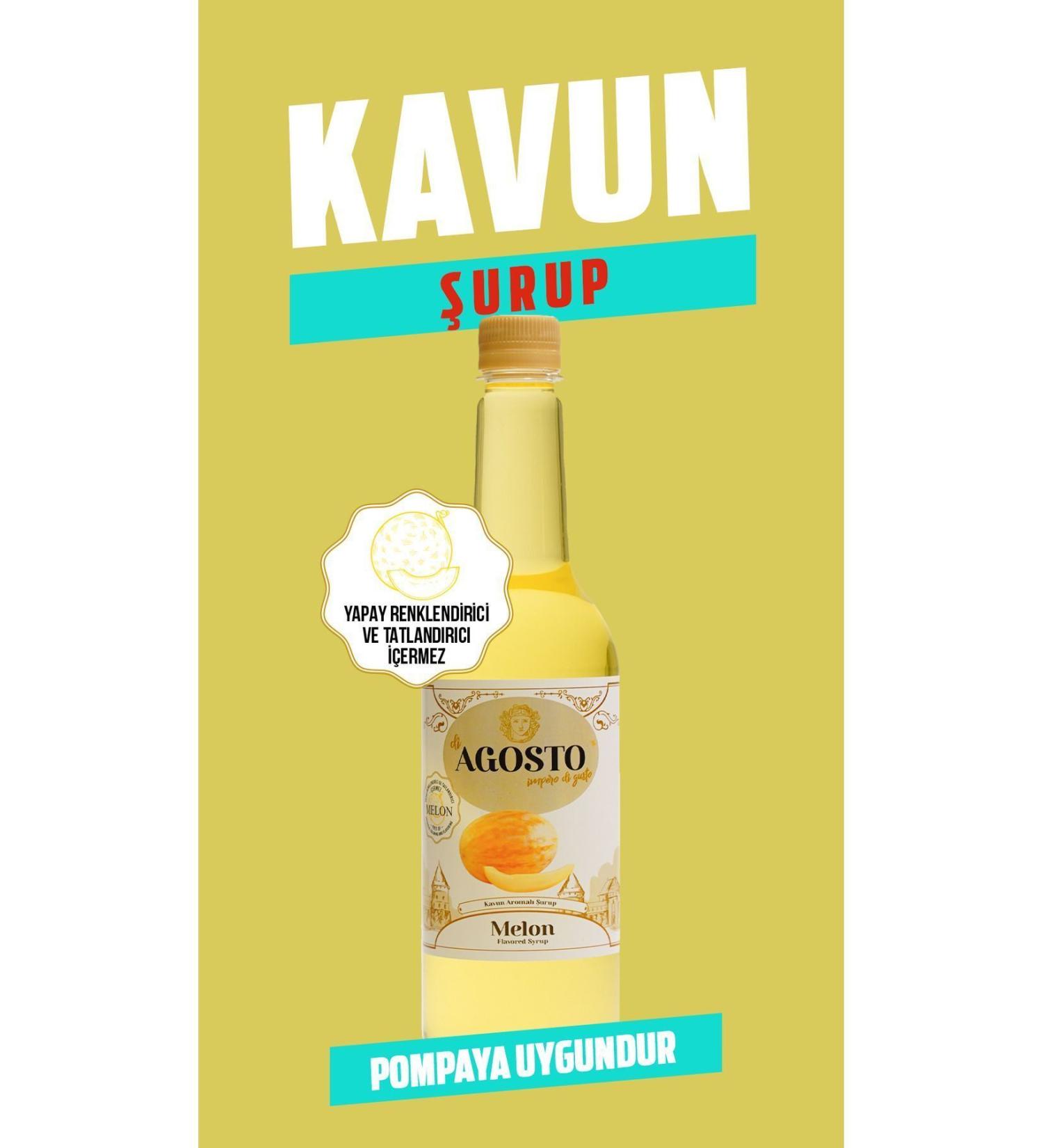 AGOSTO 6 X 750 ml Melon Flavored Syrup