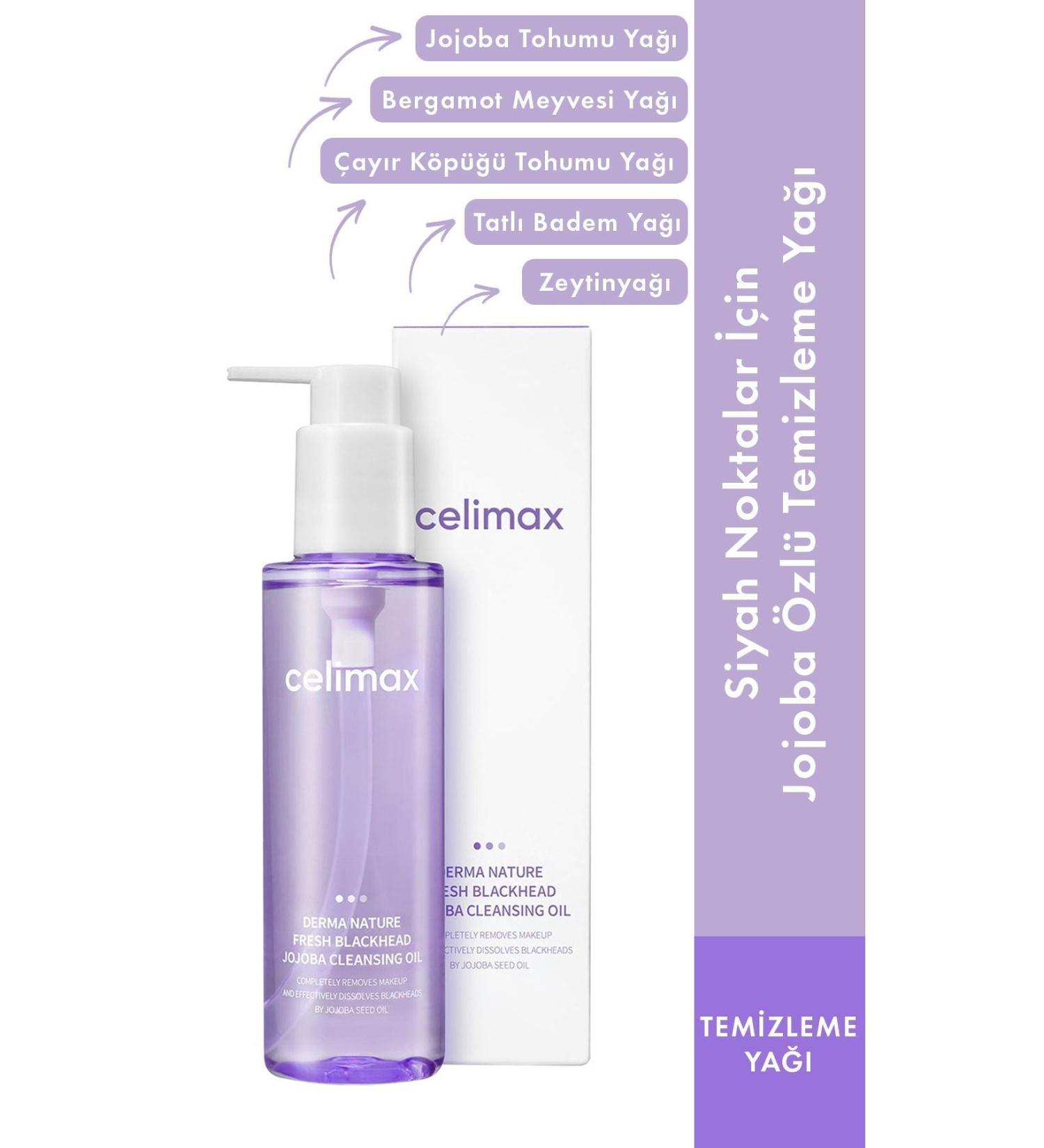 Celimax Blackhead and Makeup Cleansing Oil with Jojoba Oil Fresh Blackhead Jojoba Cleansing Oil 150 ml - Buy Online on GoSupps.com