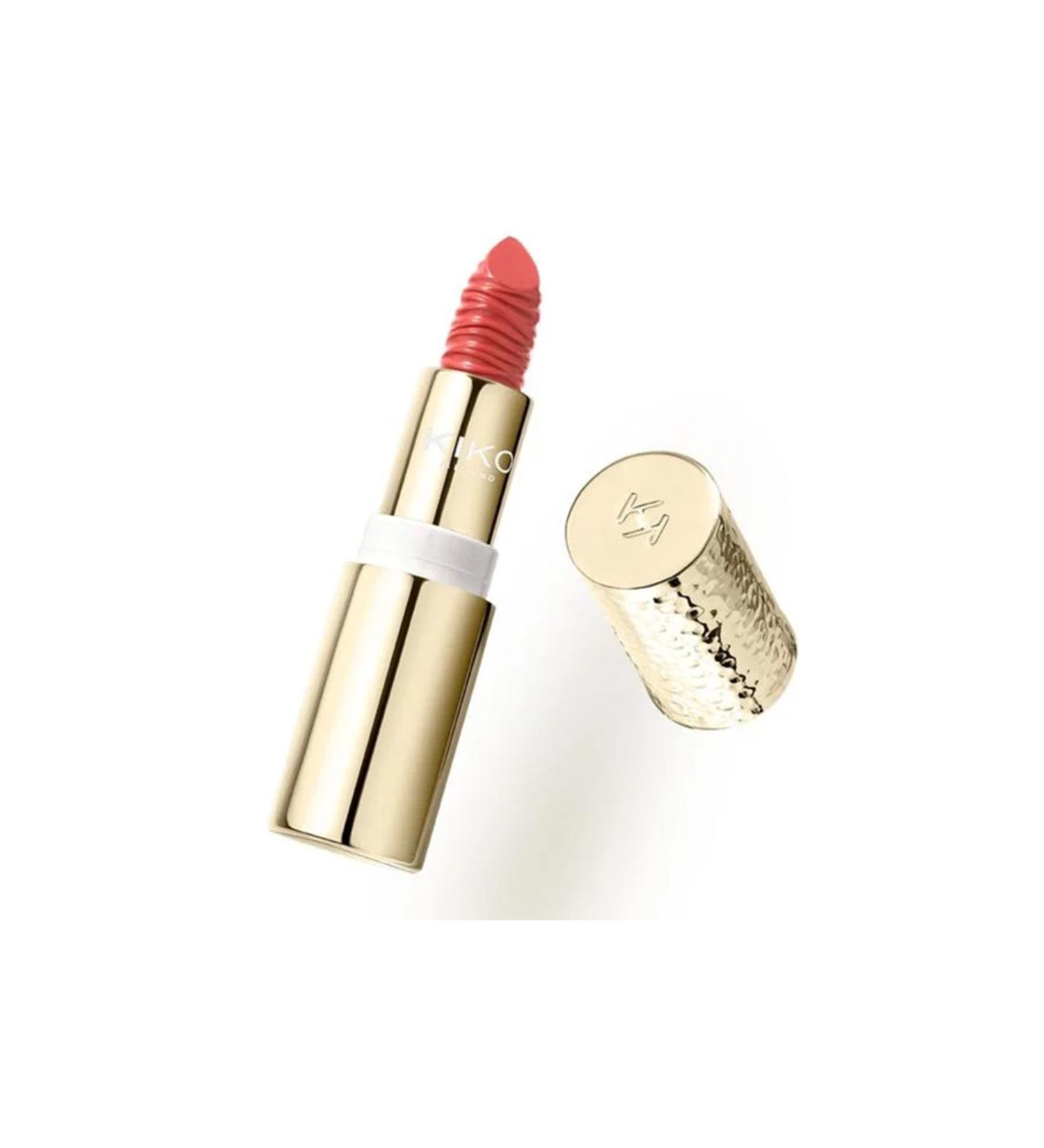 KIKO GOLD REFLECTIONS GLEAM & CARE LIPSTICK - Creamy Nourishing Lipstick with SPF 30