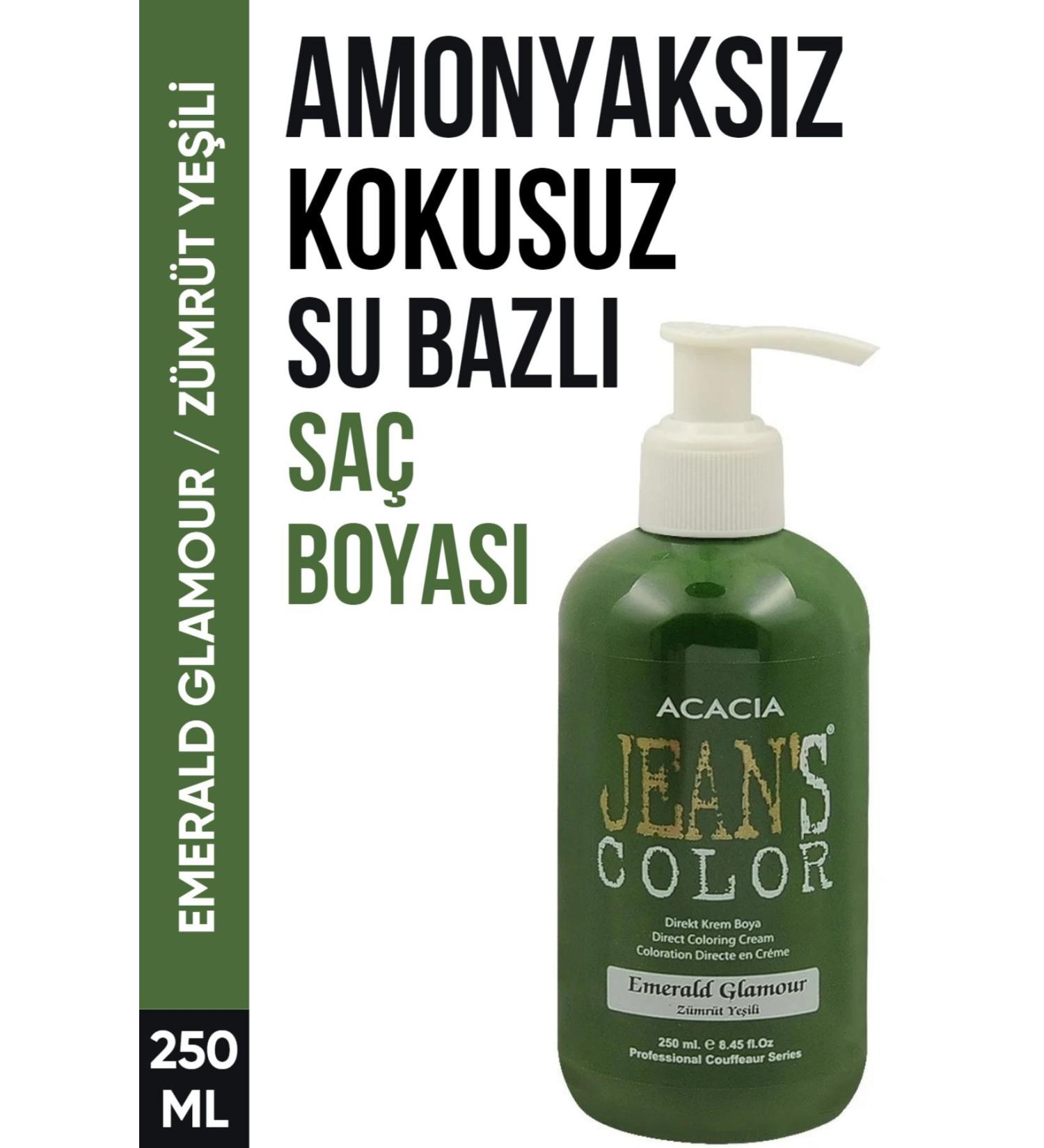 jeans color Ammonia Free Emerald Green Color Hair Dye 250 Ml Odorless Water Based Emerald Glamour Hair Dye - Buy Online on GoSupps.com
