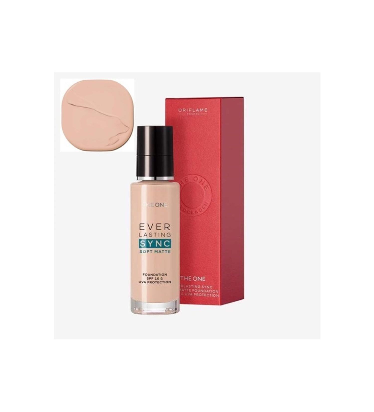 Oriflame The One Everlasting Sync Soft Water and Flow Resistant UVA Protection Matte Foundation 10 Spf