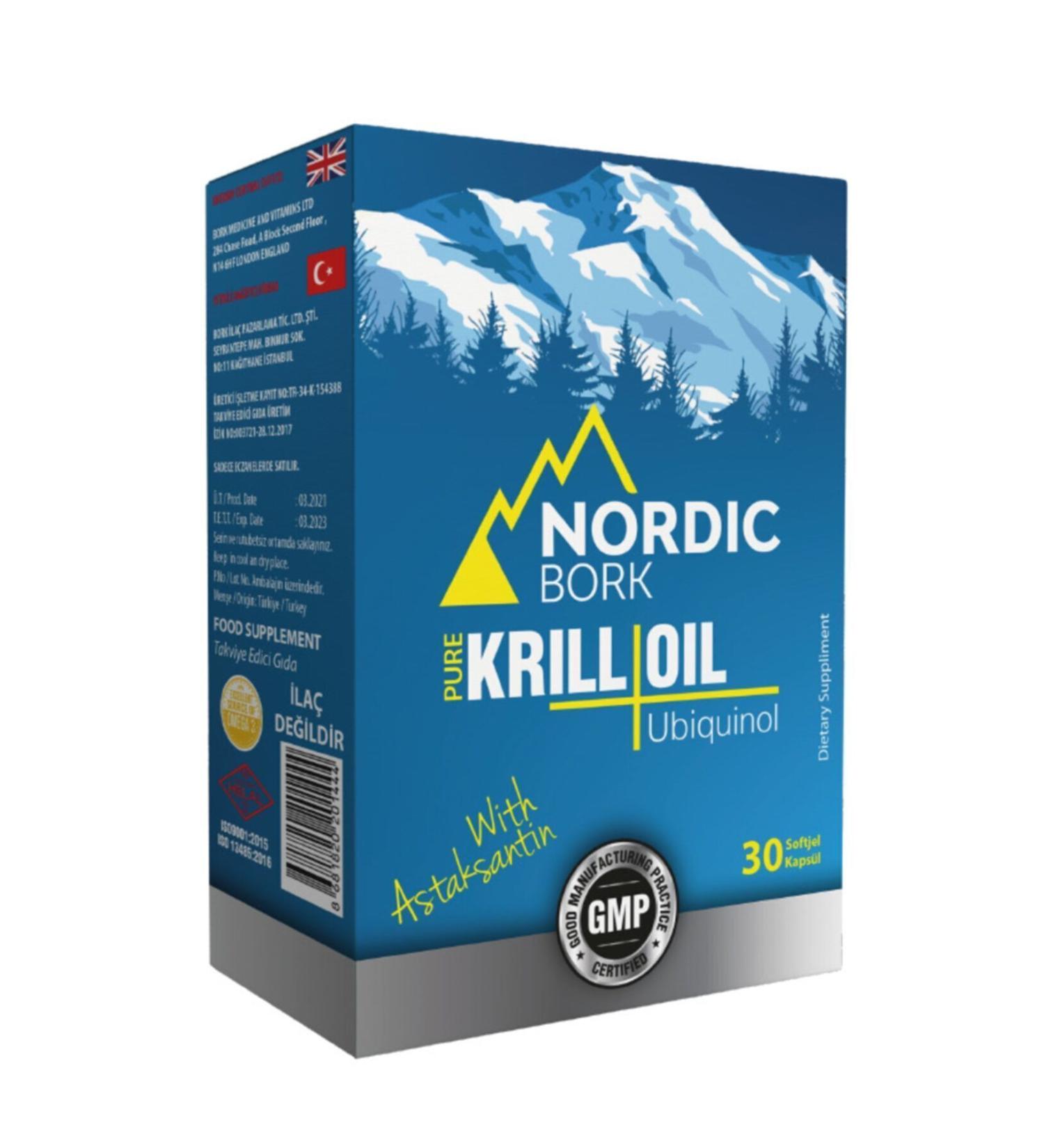 bork nordic Nordic Bork Krill Oil + Q10 30 Soft Gel
