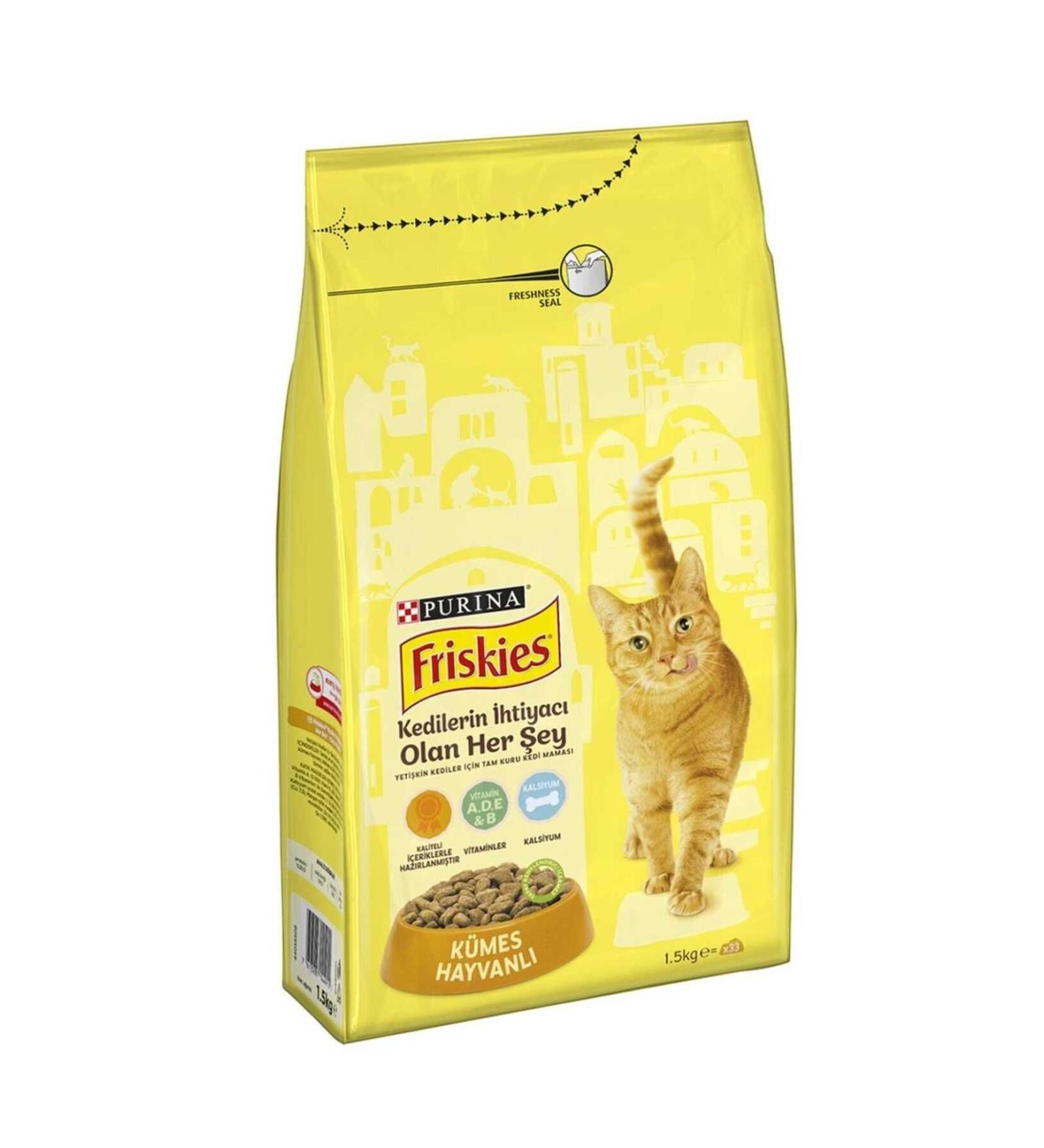 Friskes Friskies Poultry Adult Cat Food 1.5kg