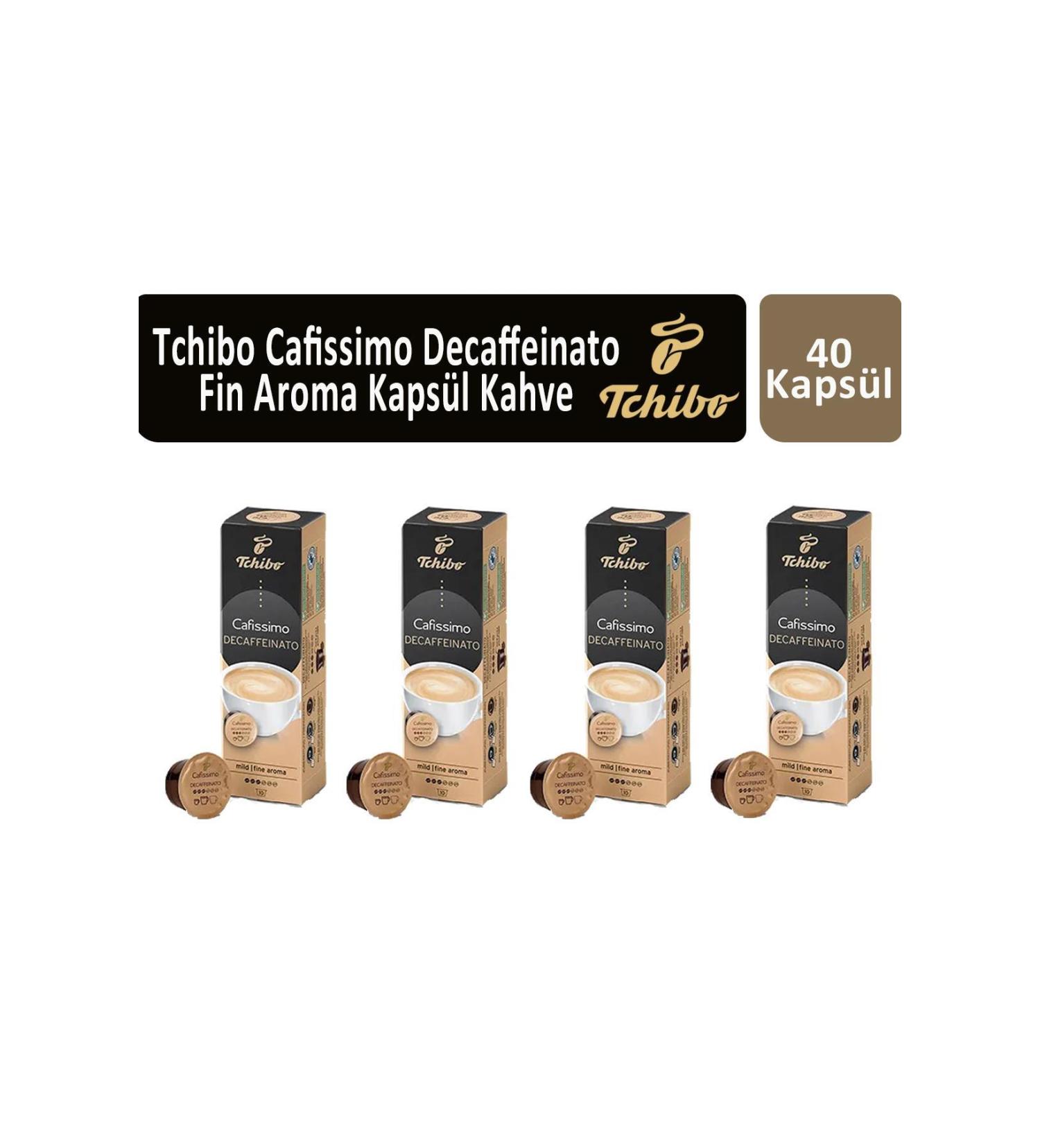 Tchibo Cafissimo Caffe Crema Decaffinated Capsule Coffee x 4 Pieces - Buy Online on GoSupps.com