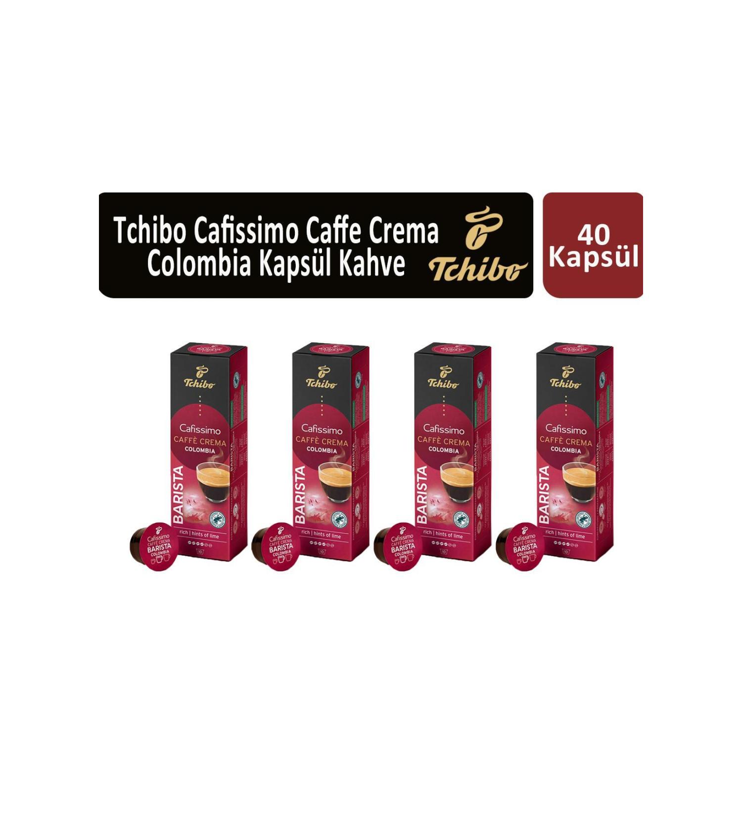 Tchibo Cafissimo Caffe Crema Colombia Capsule Coffee x 4 Pieces - Buy Online on GoSupps.com