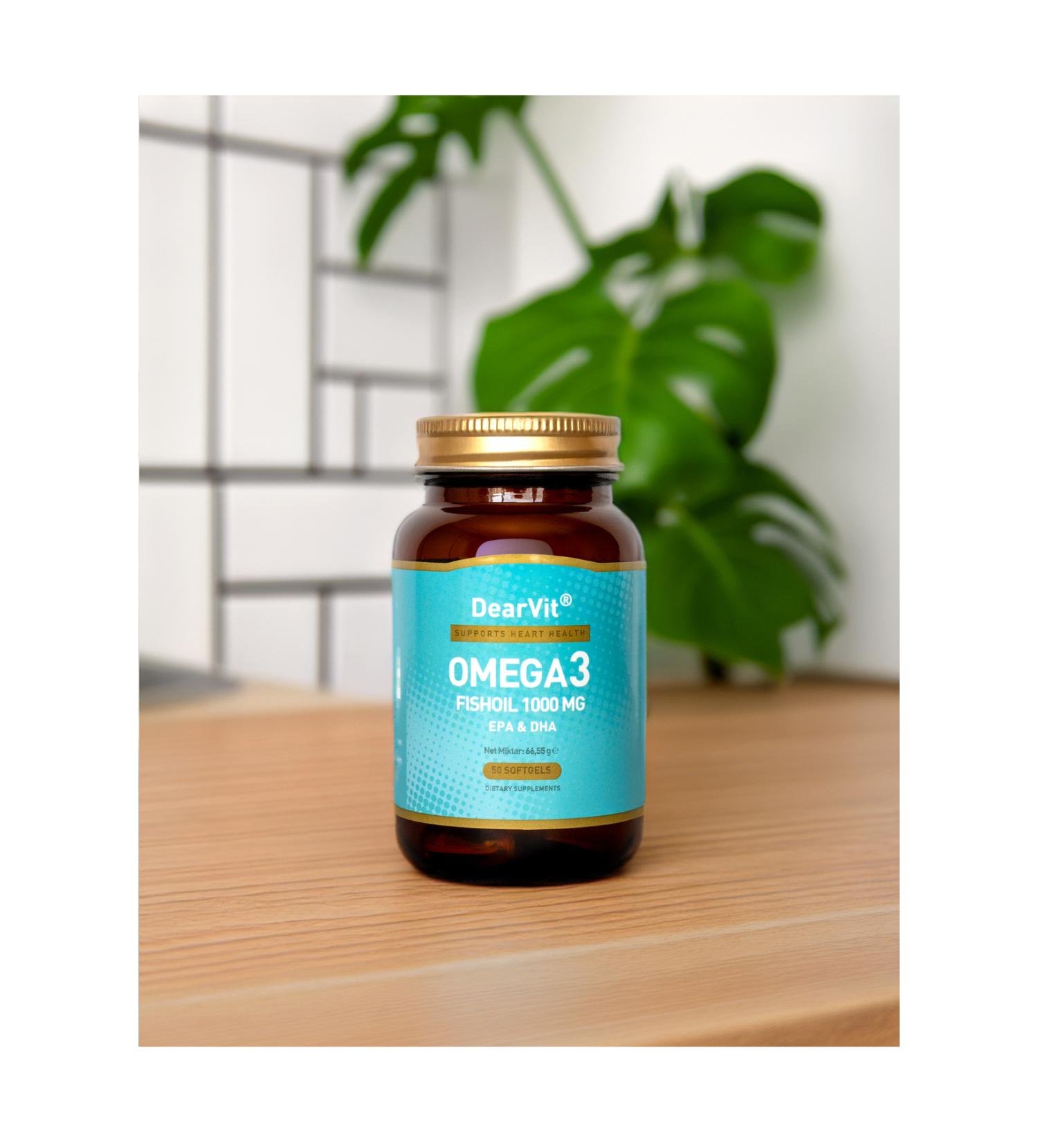 DEARVIT OMEGA 3 1000 MG 50 CAPSULES