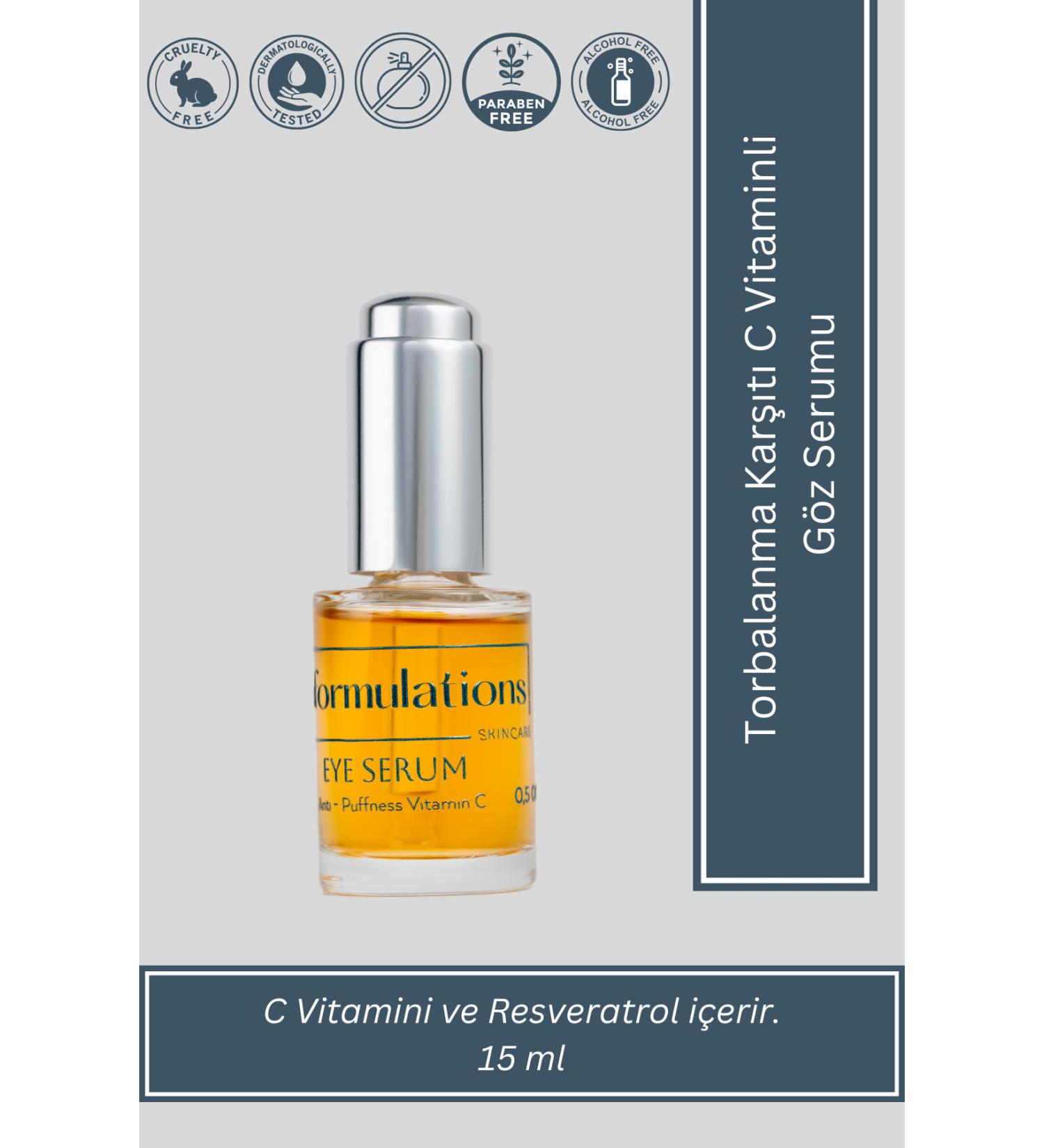 M Formulations Anti-Puffiness Eye Serum with Vitamin C 15ml