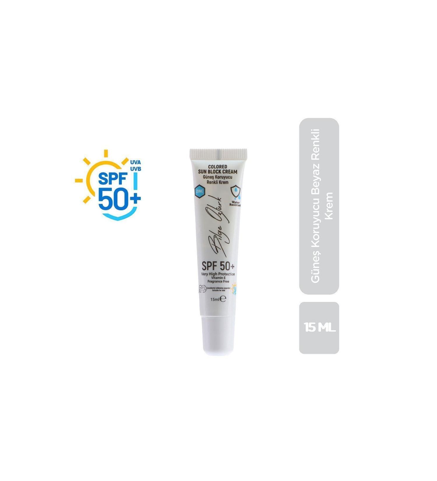 Bilge Ozturk Sunscreen Tinted Cream 50+ SPF White