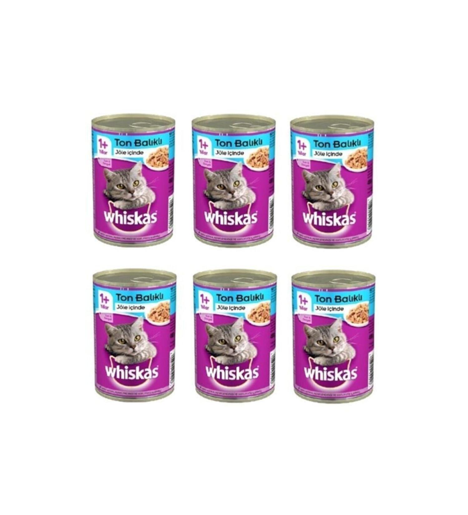 Whiskas Tuna Cat Canned Food 6x400 Gr