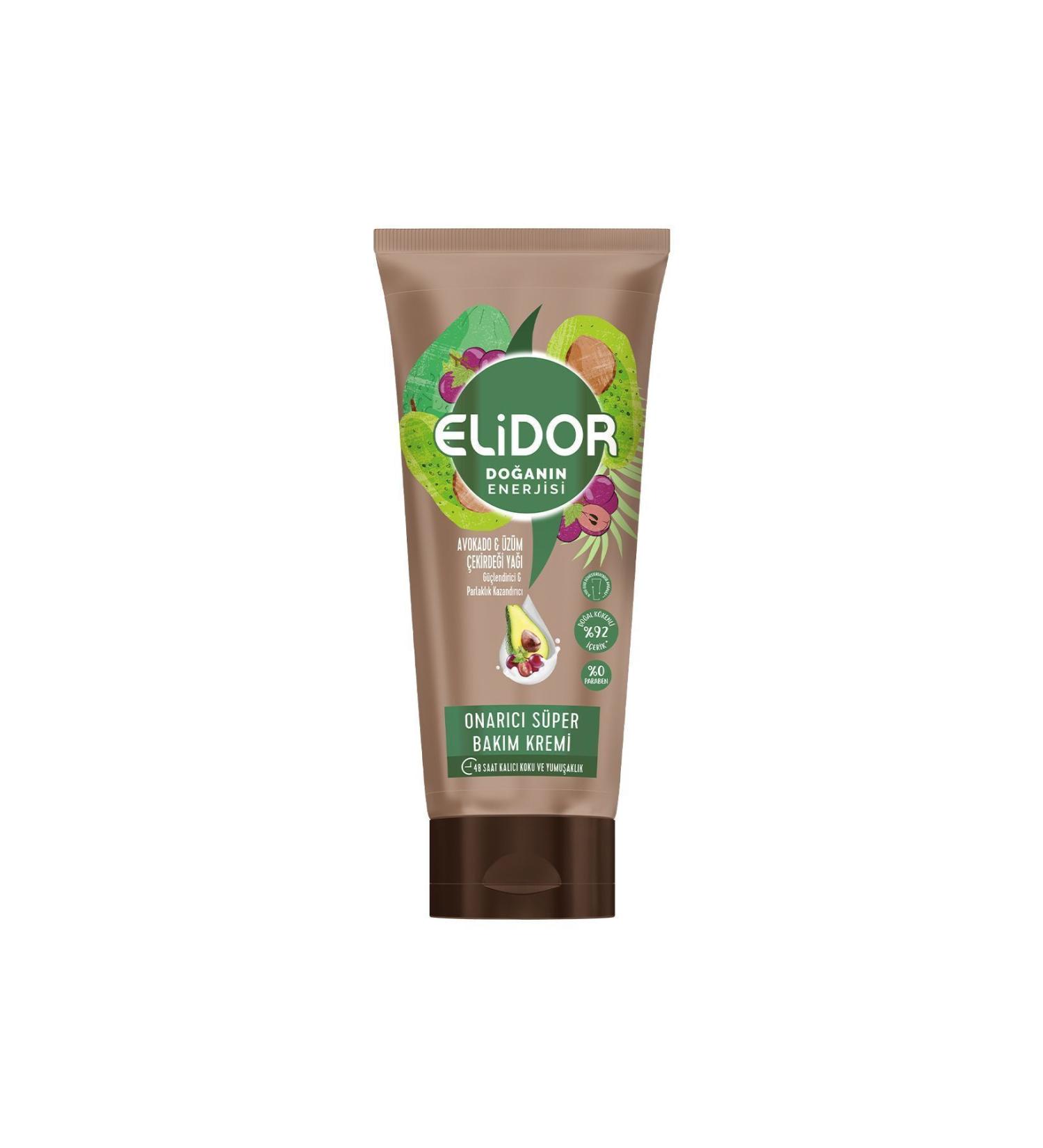 Elidor Nature's Energy Repairing Super Hair Care Cream Avocado and Grape Seed Oil 170 ml - Buy Online on GoSupps.com