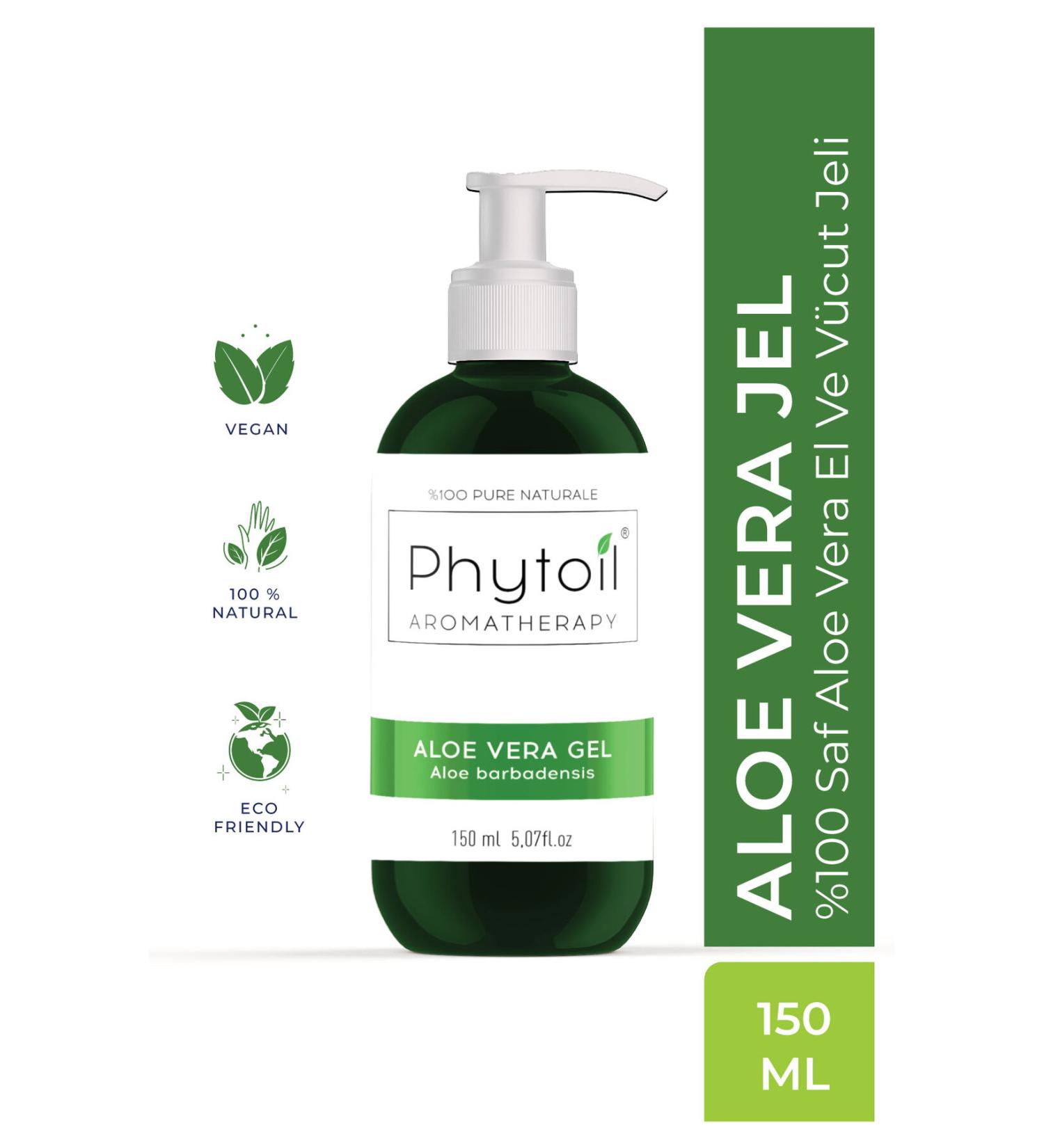 phytoil Organic Pure Aloe Vera Gel - Aloe Vera Gel 150 ml - Buy Online on GoSupps.com