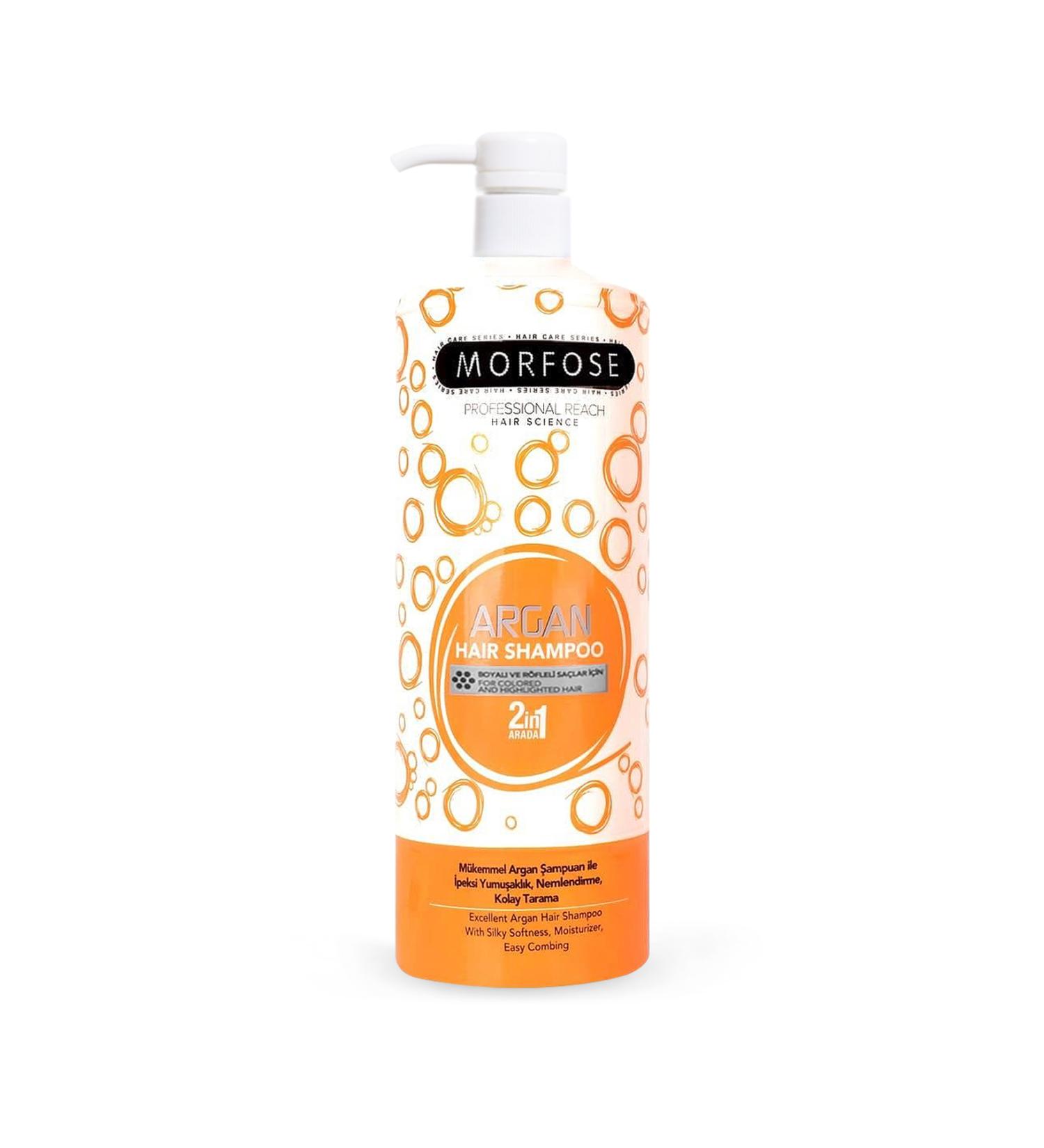 Morfose Argan Hair Shampoo 1000 ml - Dyed Hair - Buy Online on GoSupps.com