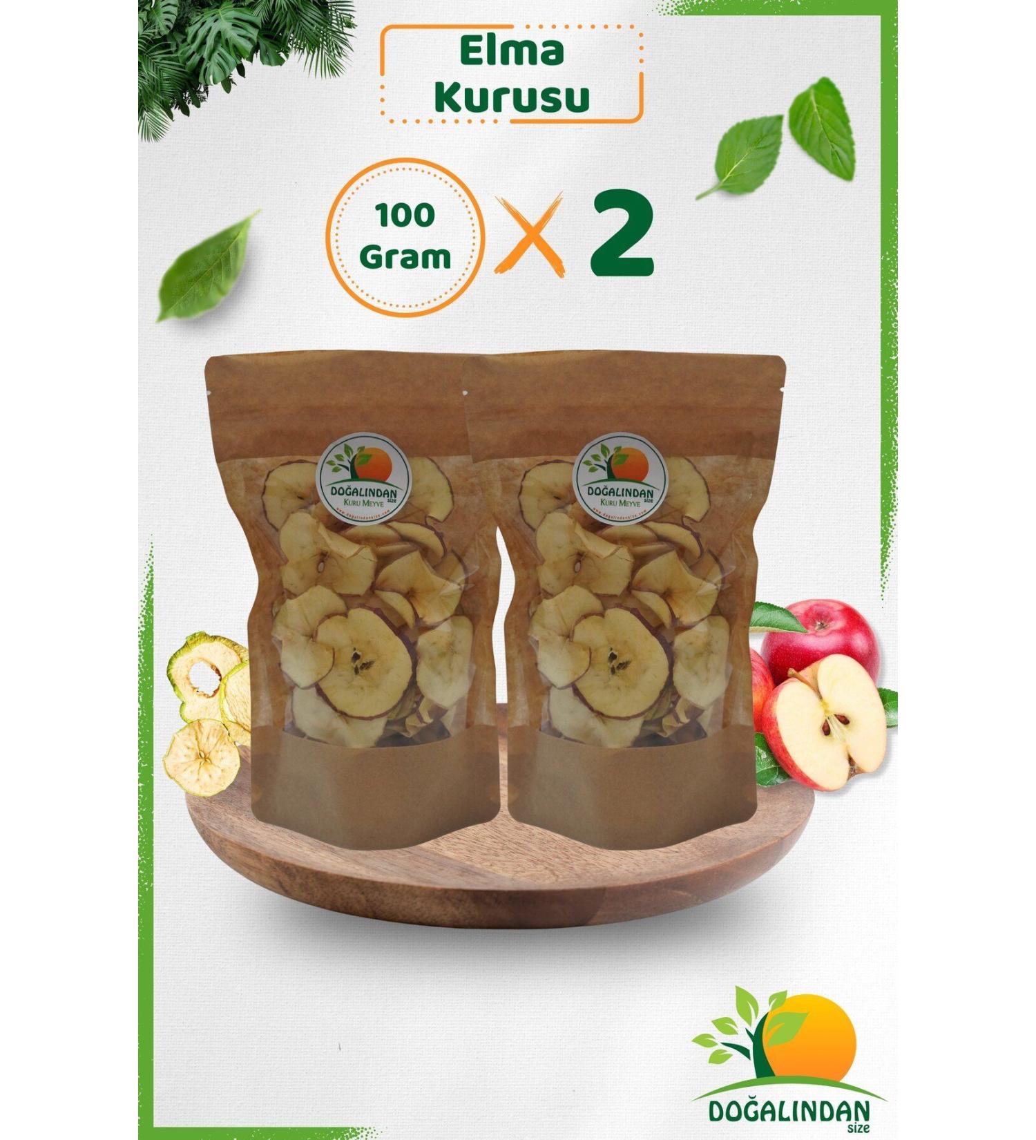 Do alindenSize 2-Pack Dried Sugar-Free Apples 100 Gr. + 100 Gr.