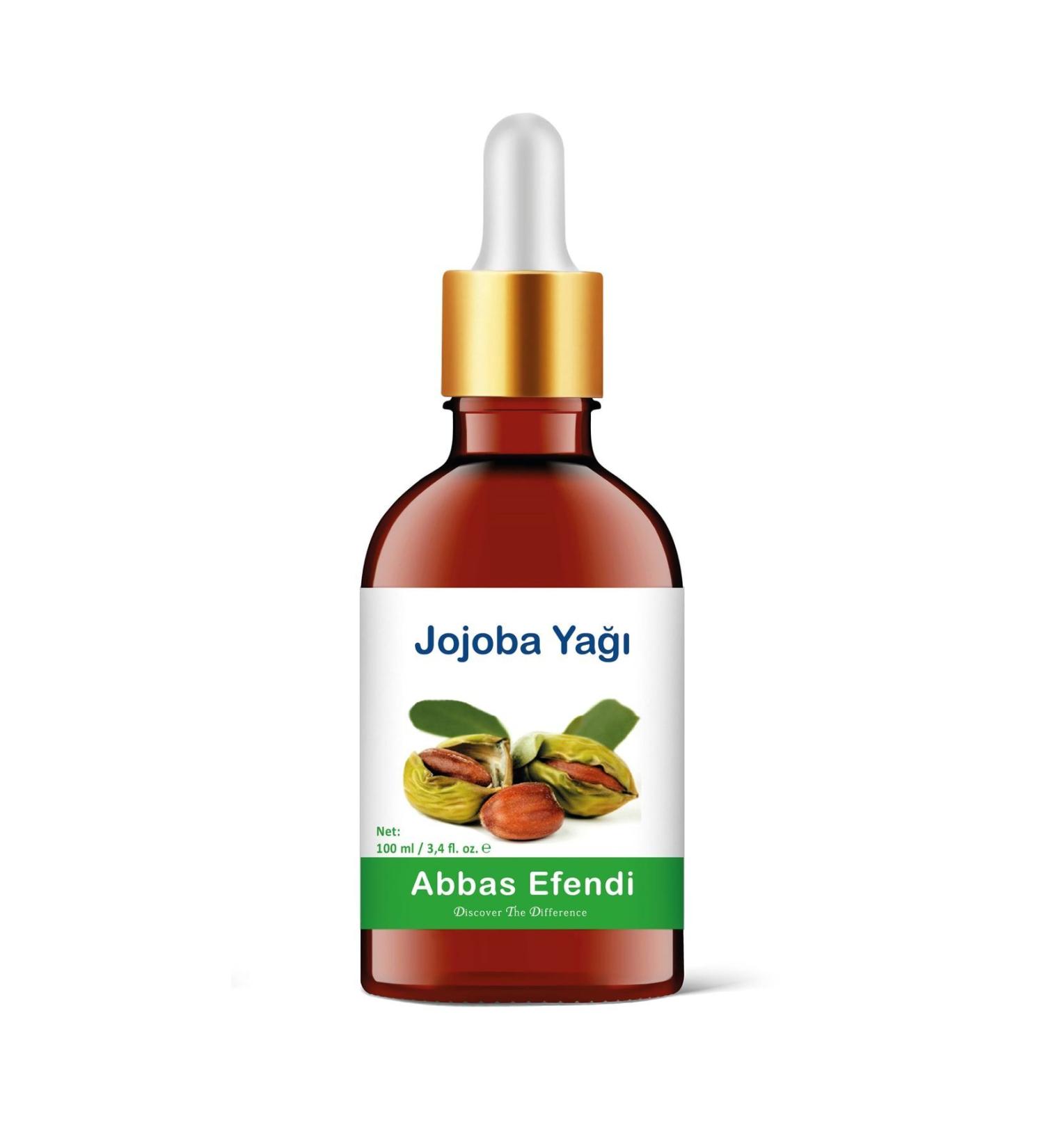 Abbas Efendi Jojoba Oil 100 ml (GLASS BOTTLE AND MEASURED GLASS ROD)