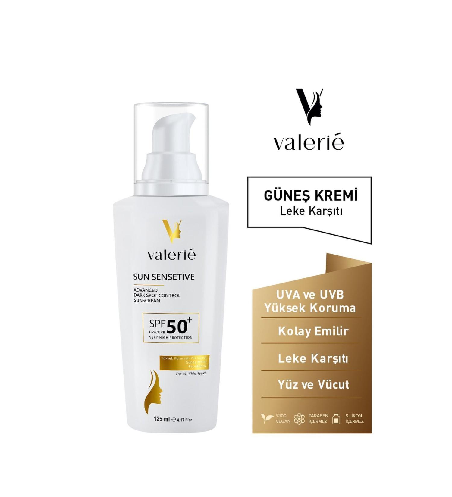 Valerie Anti-Spot High Protection Spf50+ Face and Body Summer and Winter Sun Cream 125 Ml - Buy Online on GoSupps.com