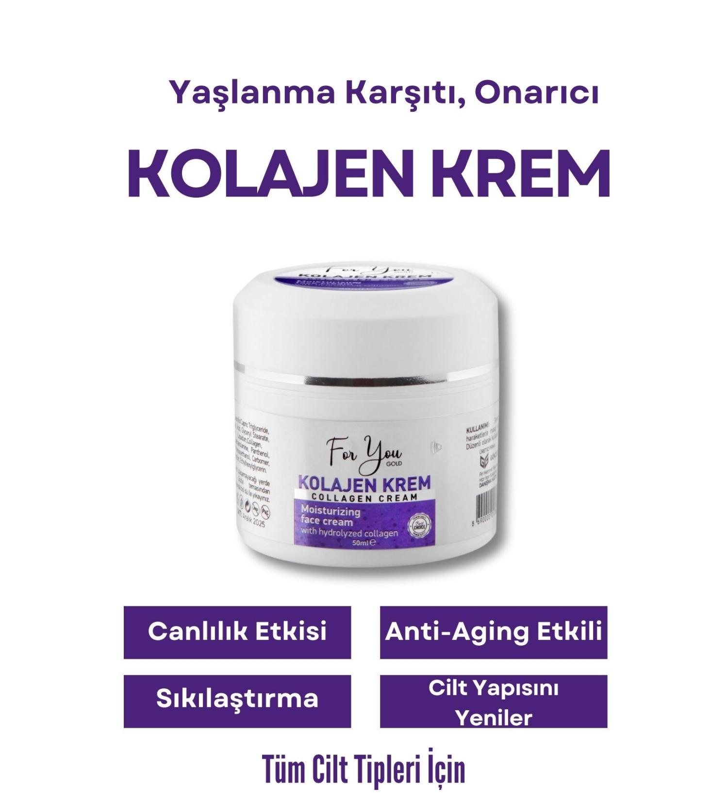 For You Gold Plumping Anti-Aging and Anti-Wrinkle Anti-Aging Effective Collagen Skin Care Cream 50 ml - Buy Online on GoSupps.com