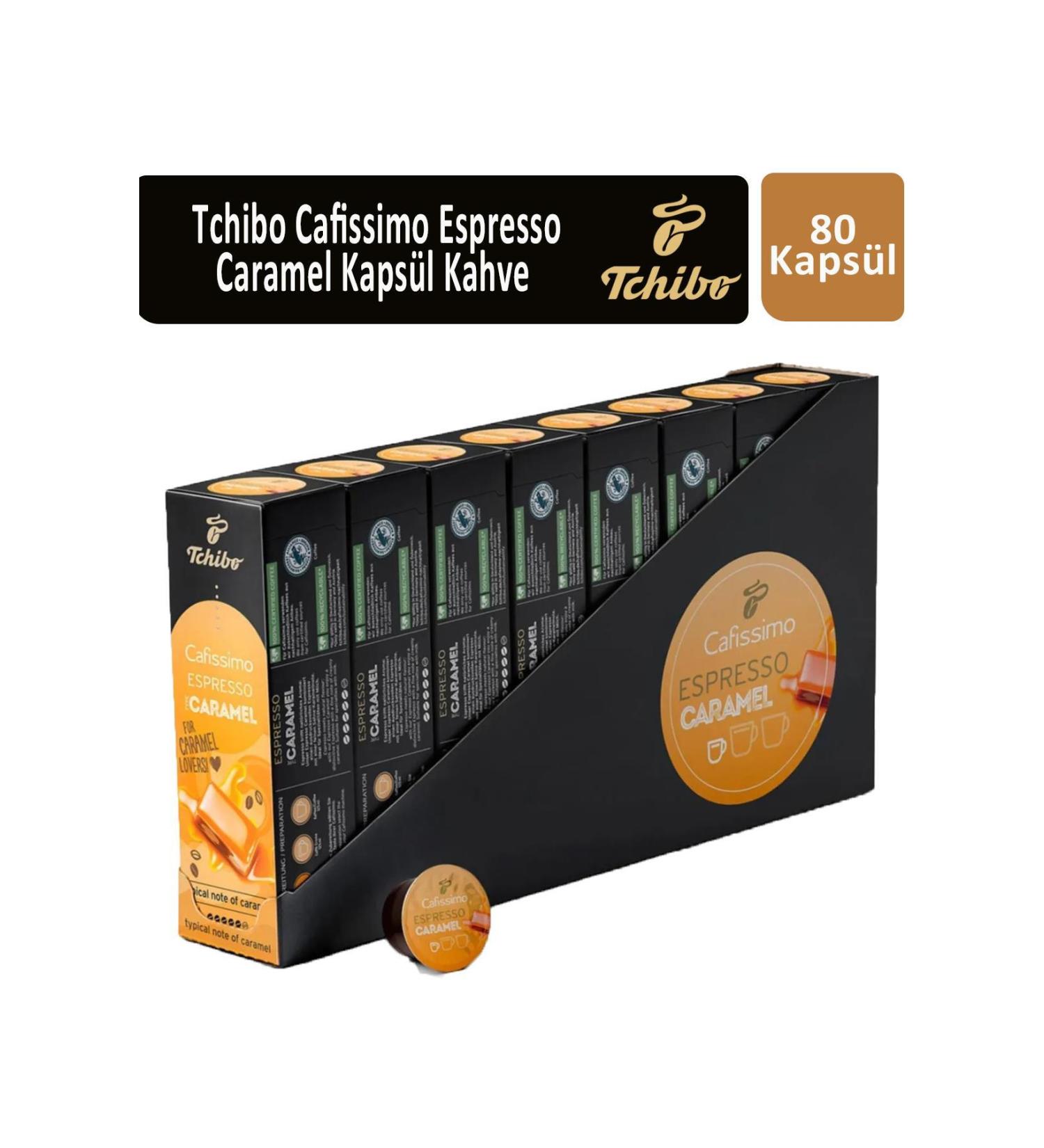 Tchibo Cafissimo Espresso Caramel Capsule Coffee x 8 Pieces - Buy Online on GoSupps.com
